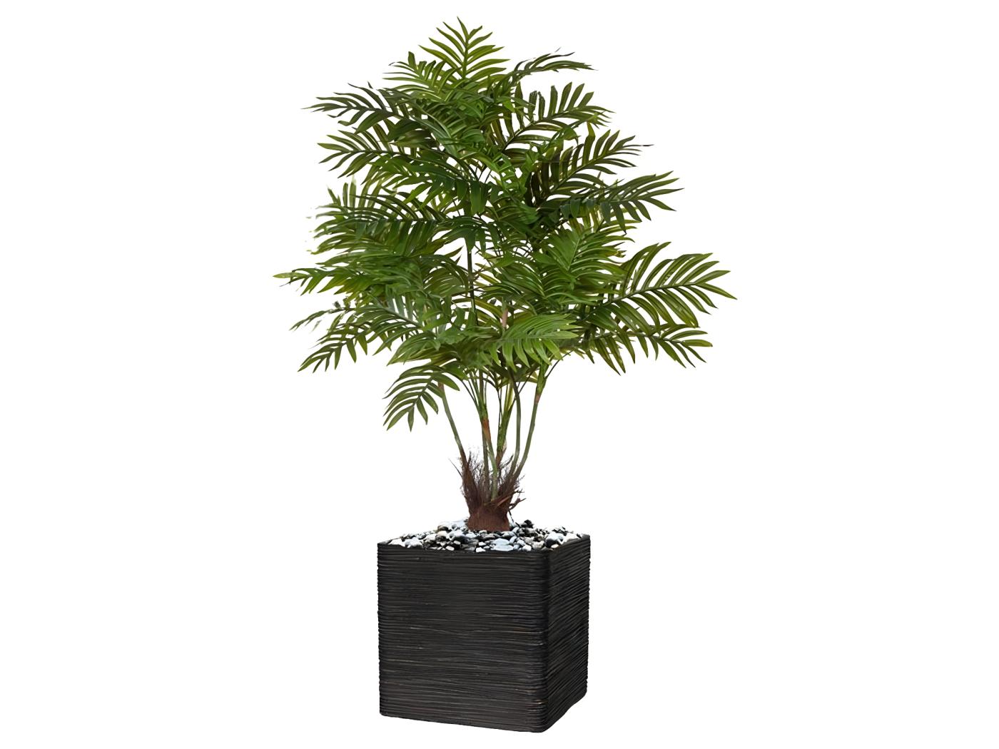 Palmier Areca Artificiel H 110 Cm 6 Troncs En Pot Realtouch