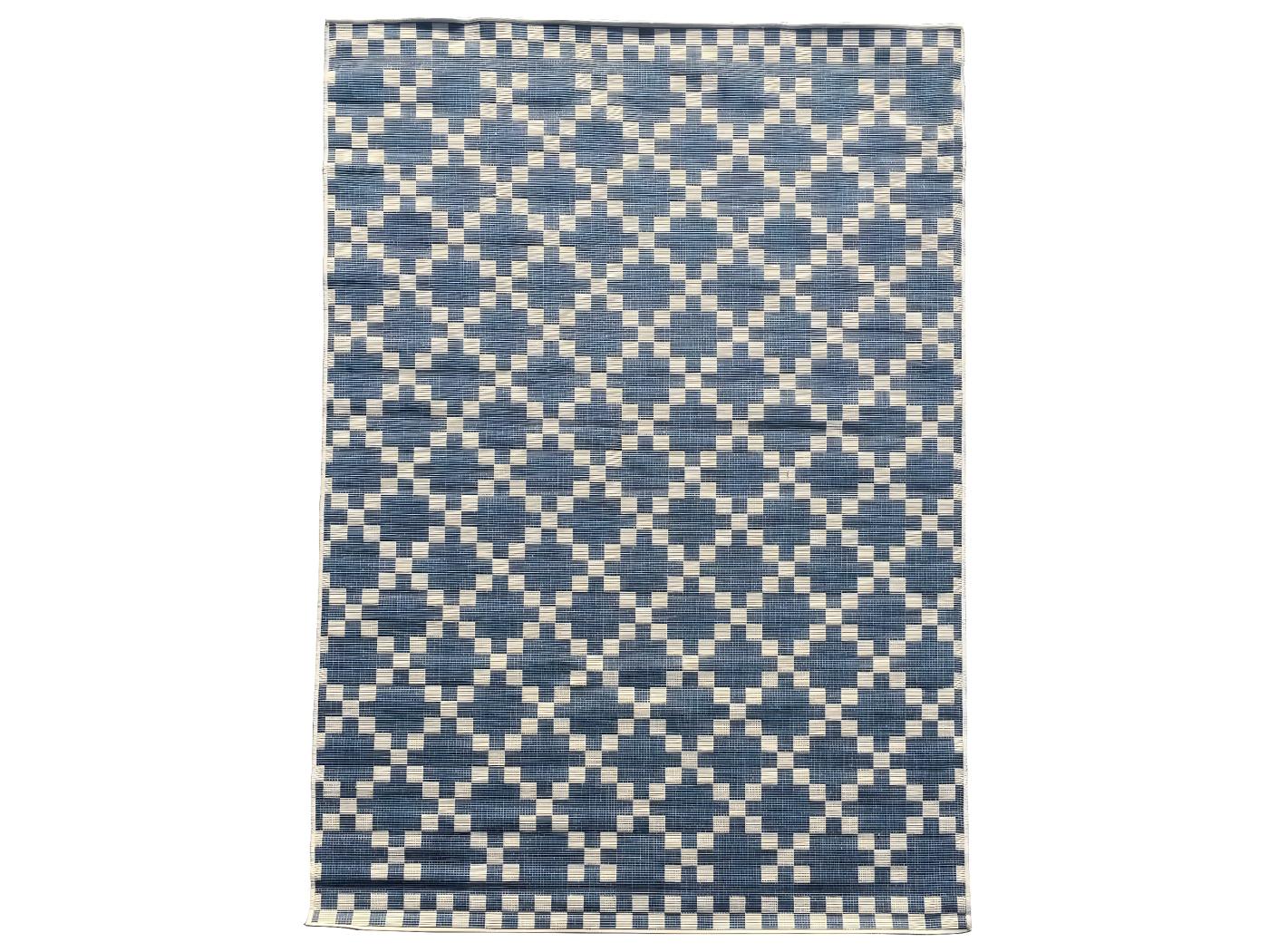 Tapis exterieur 240x340 BC GEA REVERSIBLE Bleu fabriqué en Europe