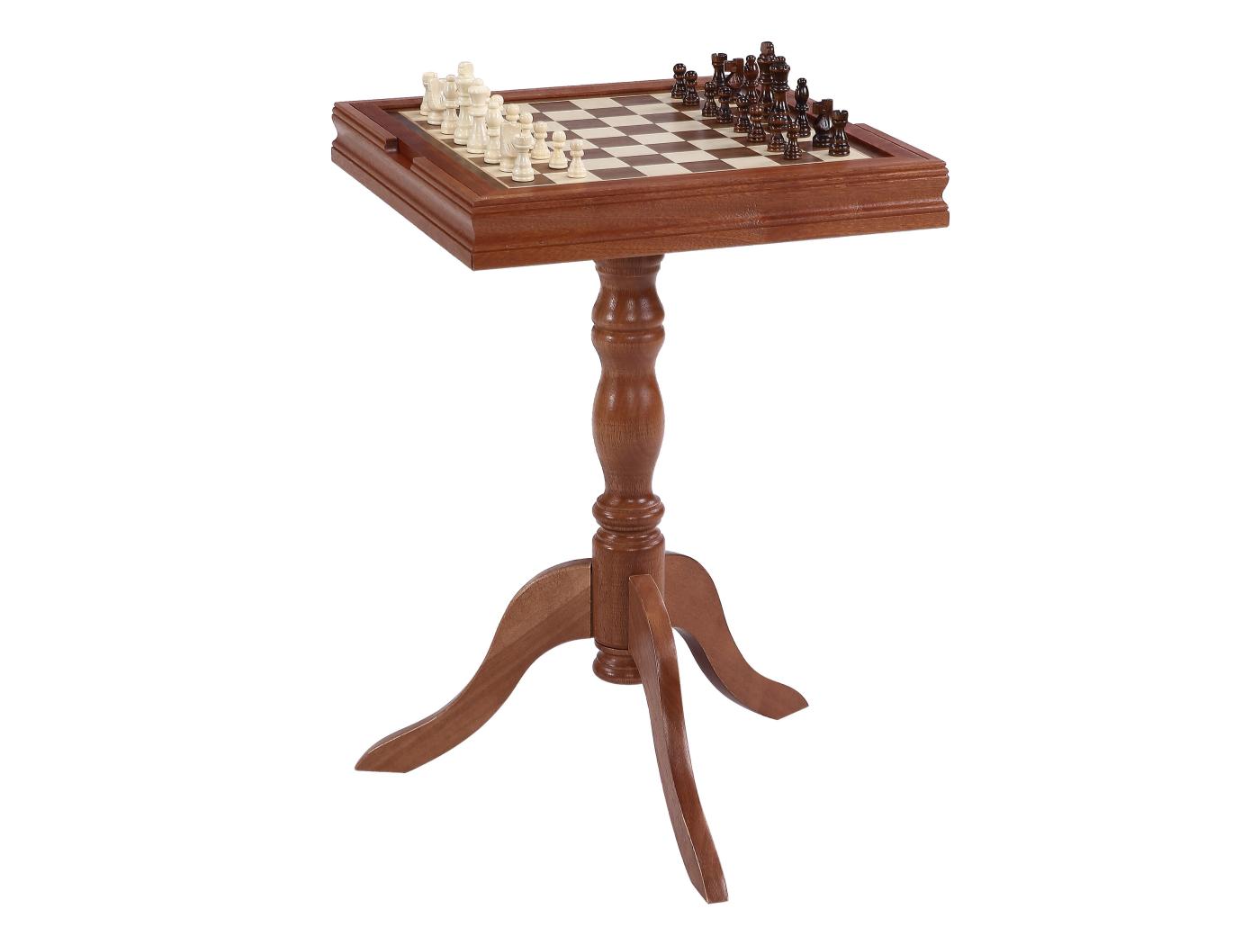 Table de jeu d échec géant dames et backgammon L46 x l46 x H64 5 cm