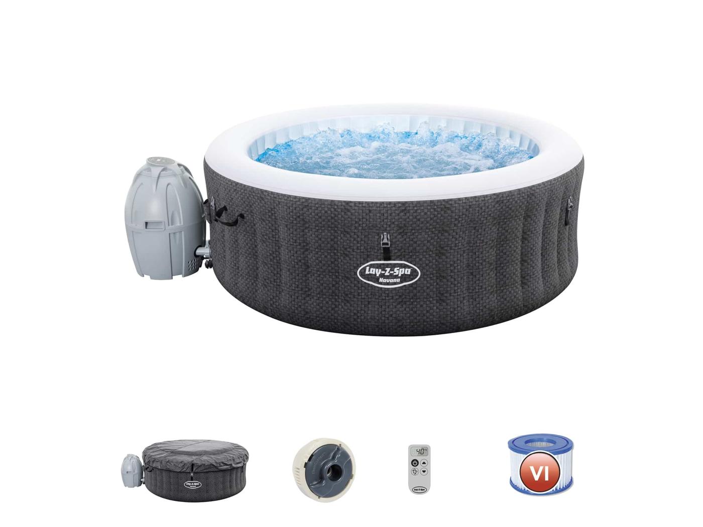 Spa Gonflable Bestway Lay Z Spa Havana 180x66 Cm Pour 2 4 Personnes Rond