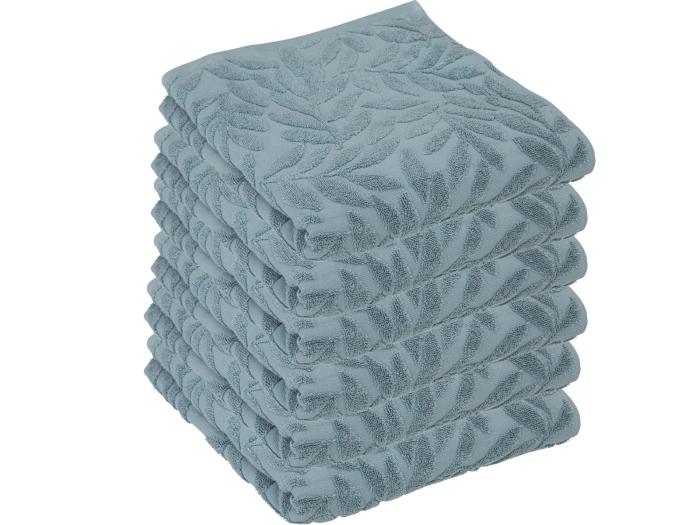 Lot De Draps De Bain En Coton Bleu Tissu Jacquard X Cm