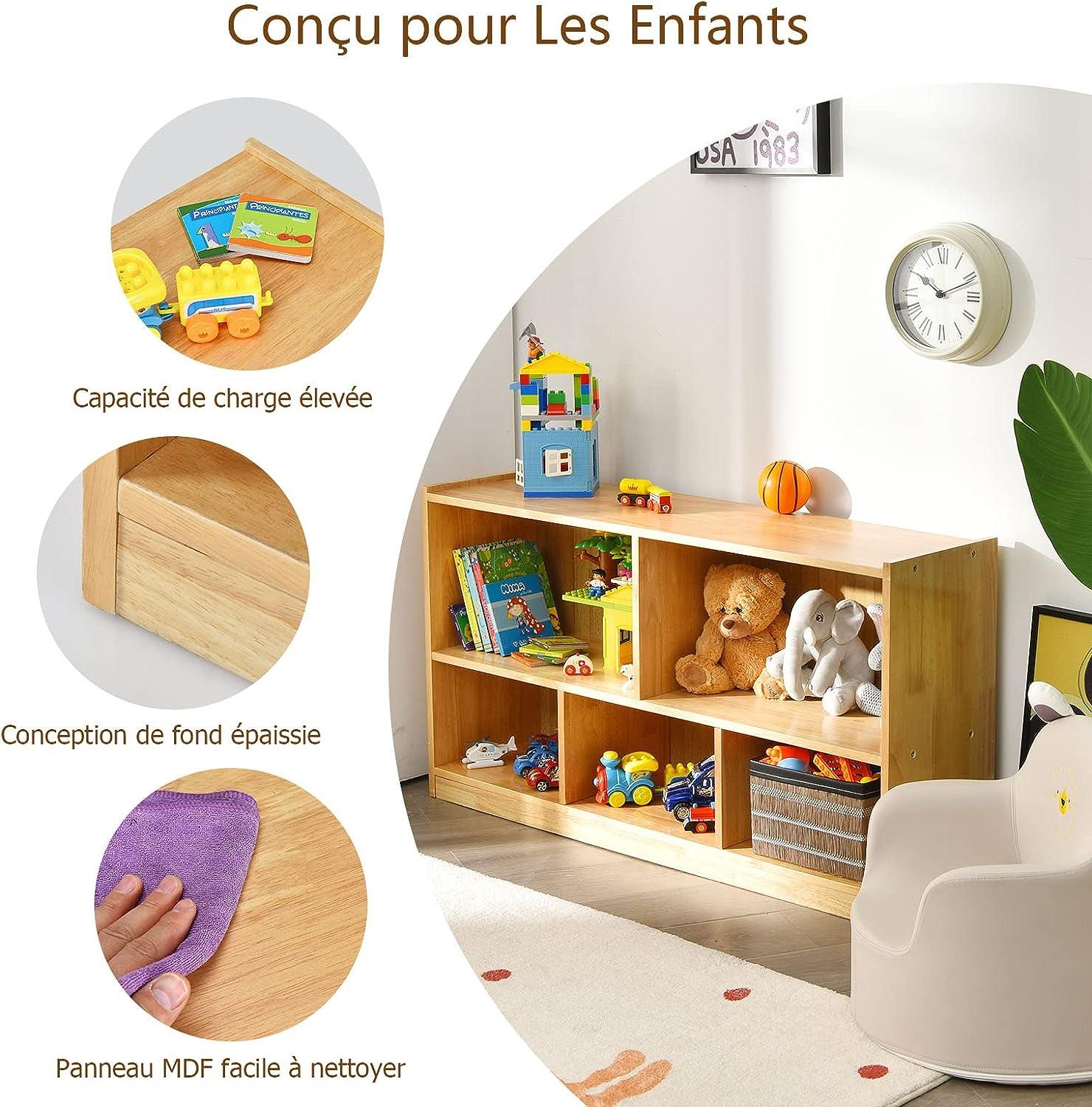 Biblioth Que Compartiments Meuble De Rangement Pour Enfant Avec