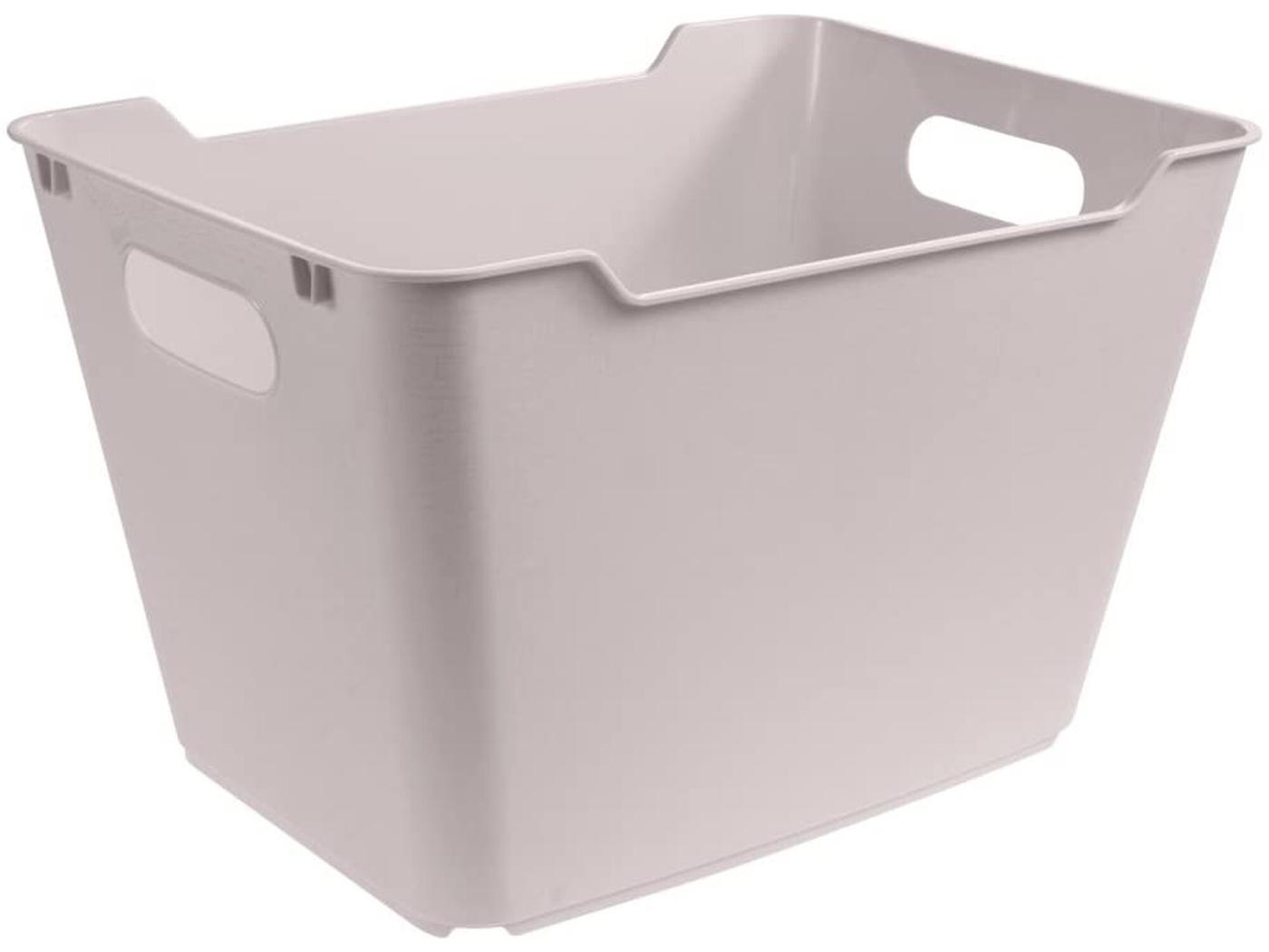 Boîte de rangement polypropylène 20 L coleur gris 40x28x25 cm