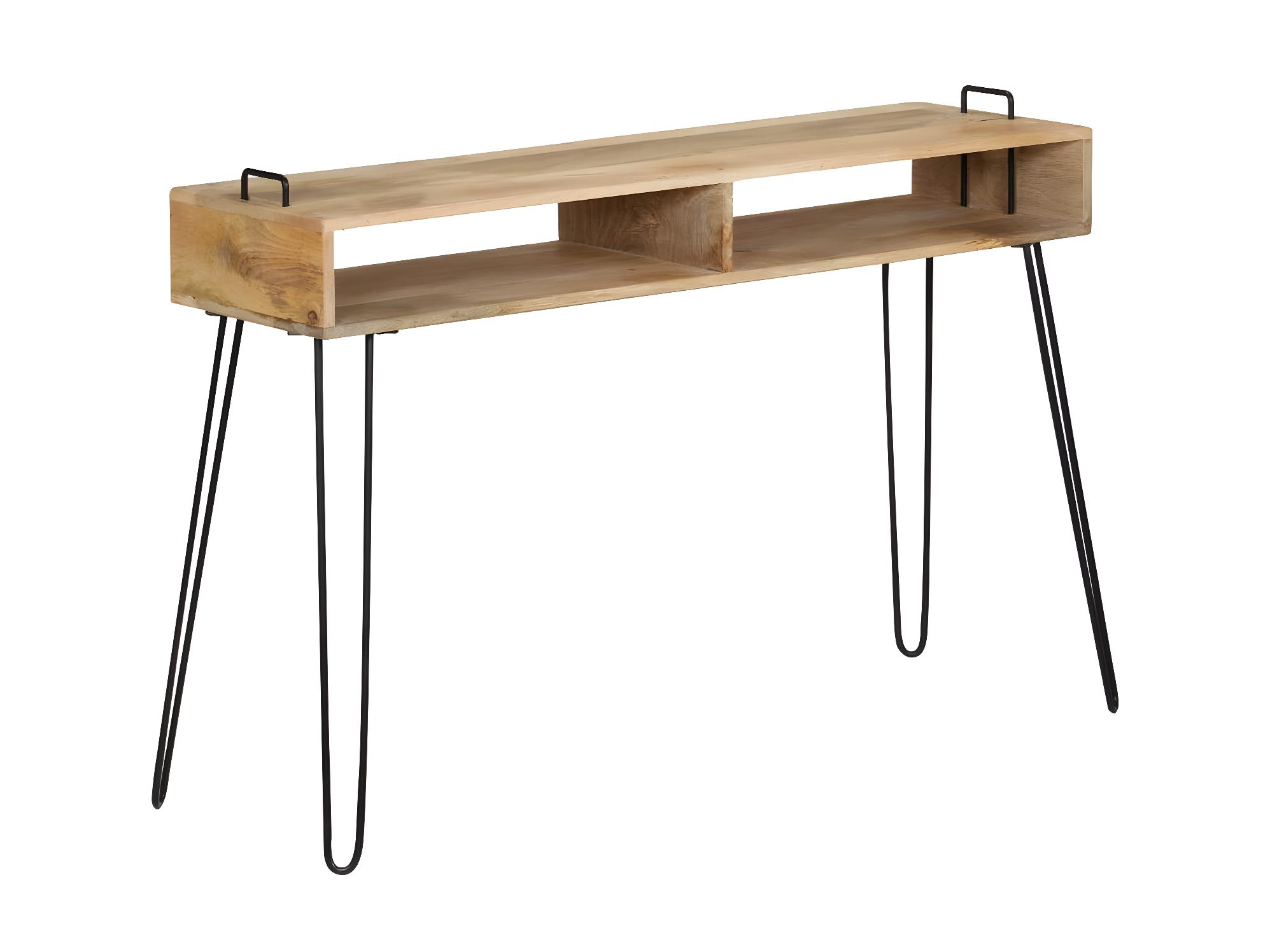 Table Console Bois De Manguier Massif X X Cm