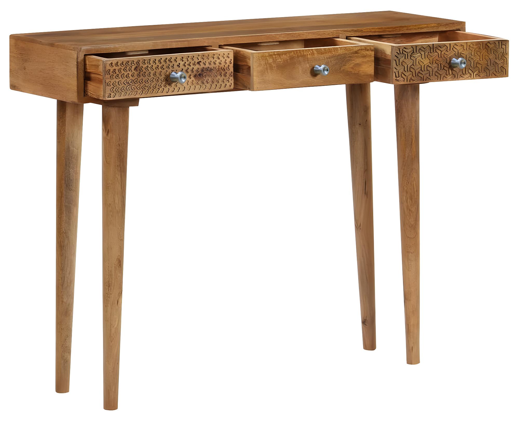 Table Console Bois De Manguier Massif X X Cm