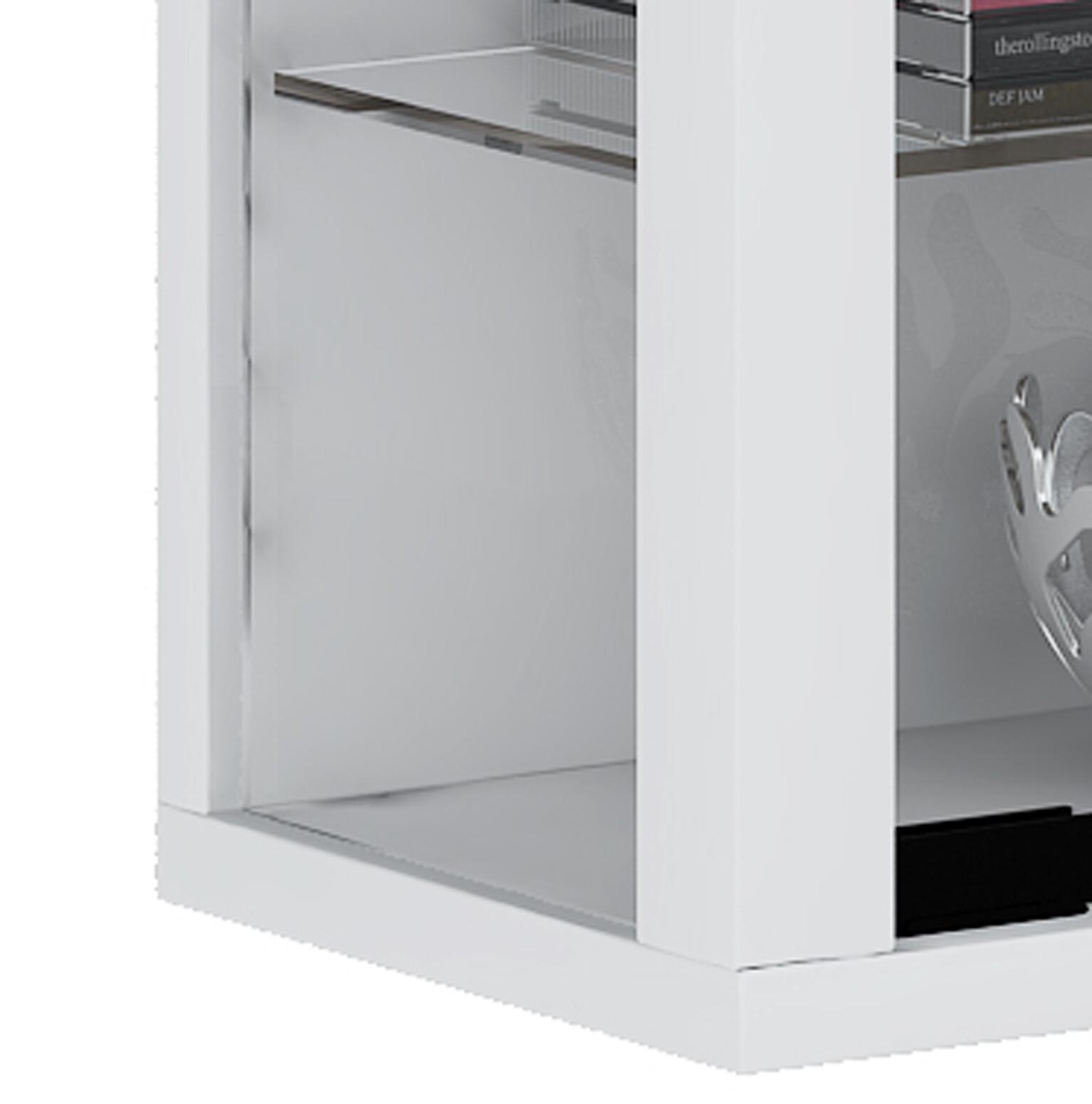 Vitrosa Mini Vitrine Murale Avec Portes Vitr Es Clairage Inclus Blanc