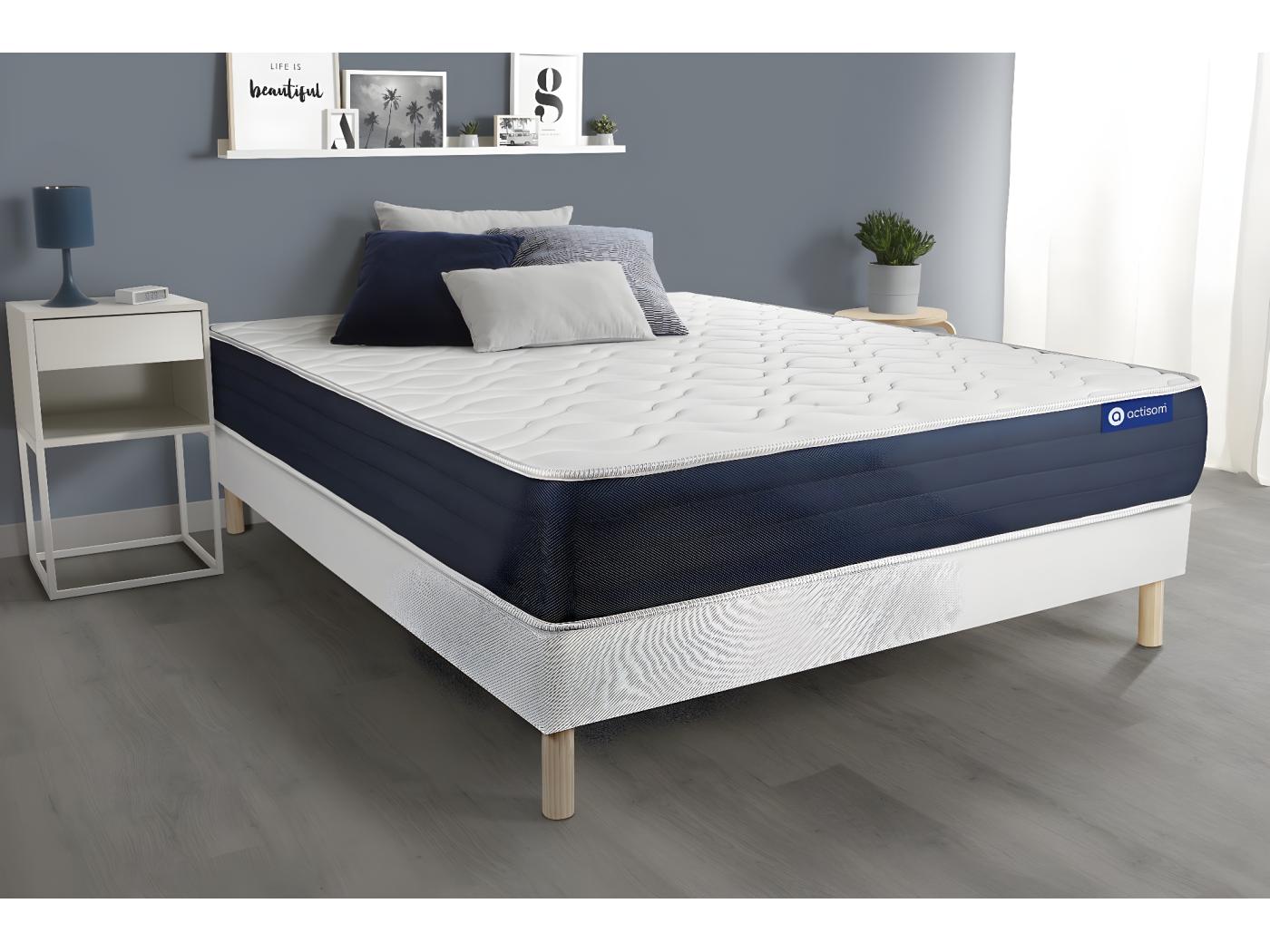 Ensemble Matelas Ressorts Ensach S Et M Moire De Forme Actiflex Sleep