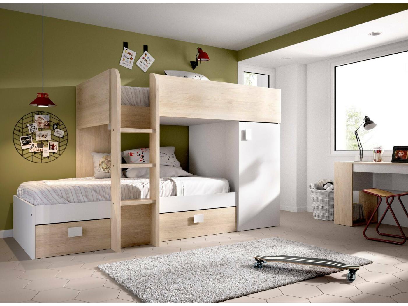 Cama Infantil Marmolada Quarto Completo Guarda Roupa E Gavetas