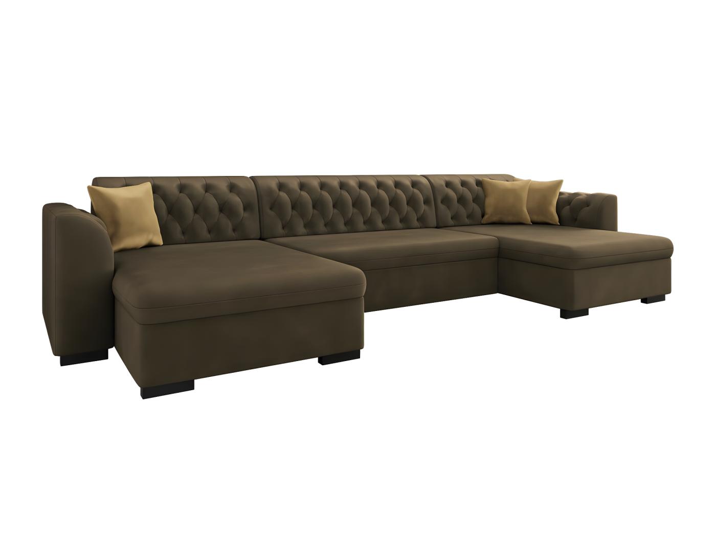 Chesterfield Canap D Angle Miami Marron Fonction De Couchage