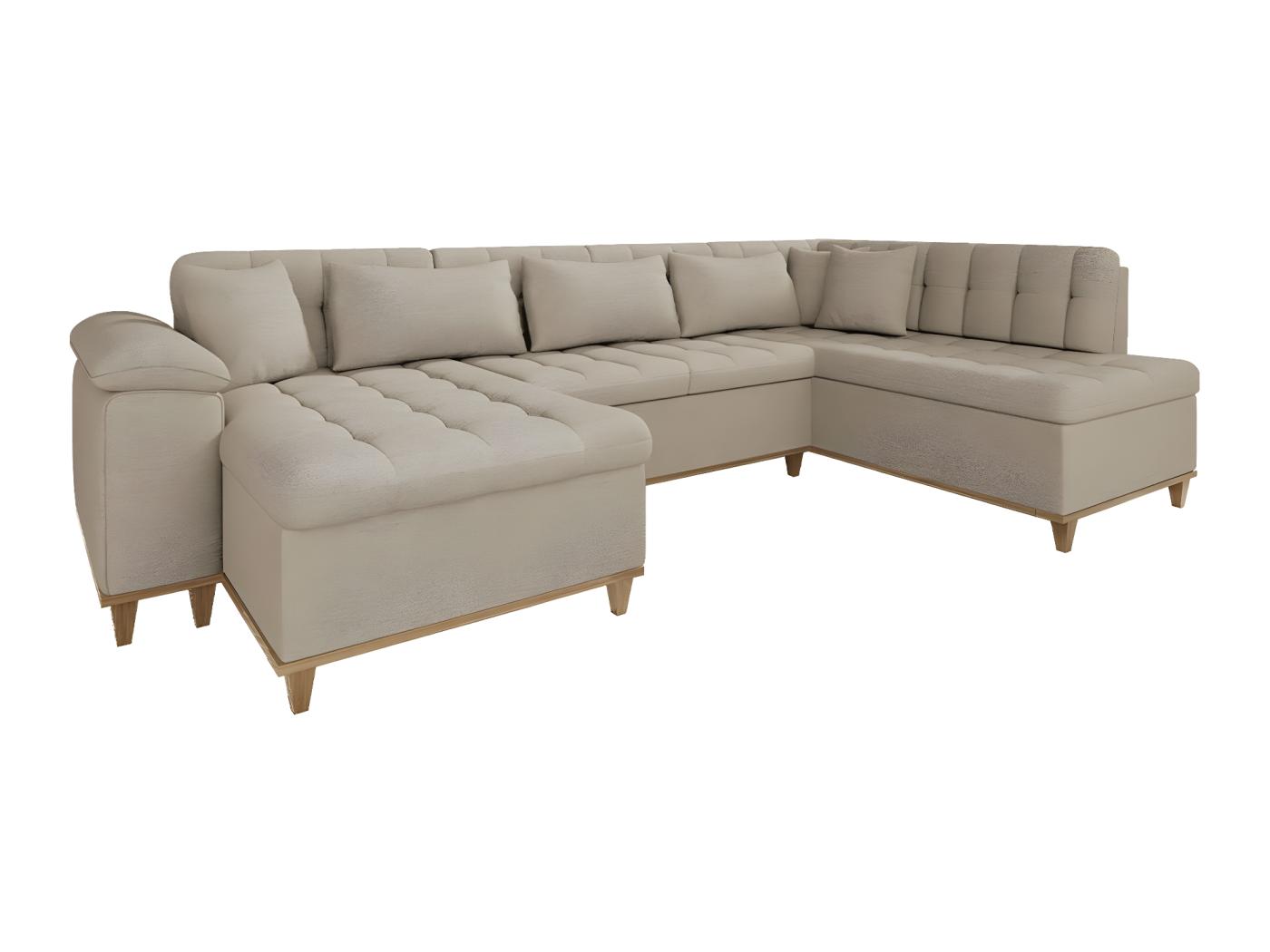 Canap D Angle Miami Brun Clair Fonction De Couchage Bo Te De