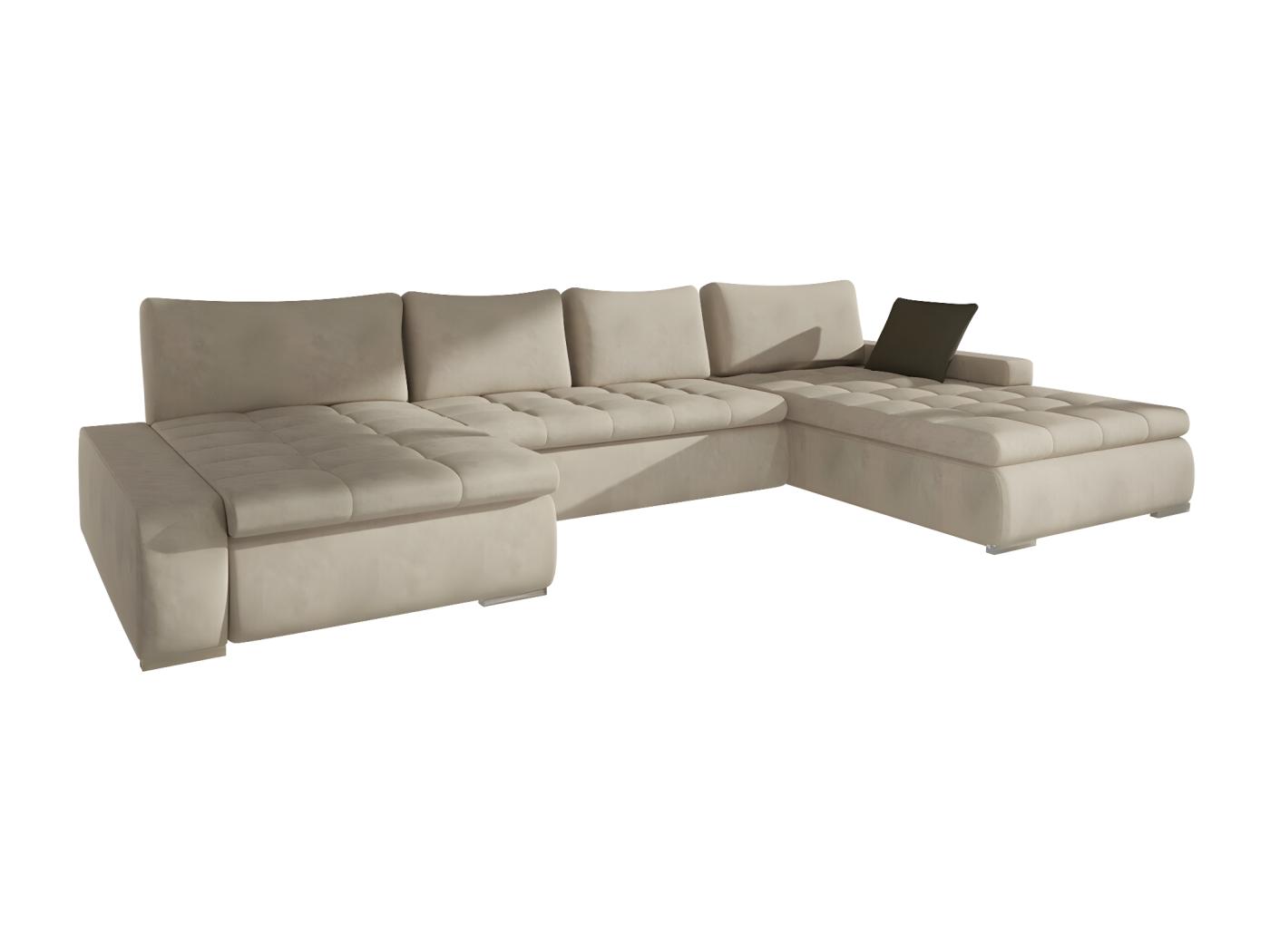 Canap D Angle Miami Brun Clair Fonction De Couchage Bo Te De