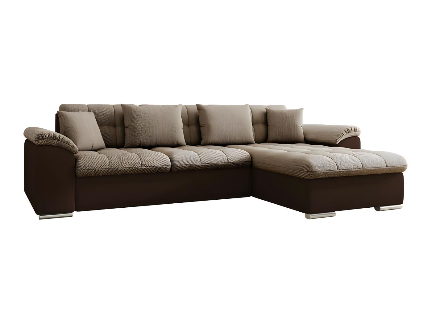 Canap D Angle Miami Marron Fonction De Couchage Bo Te De