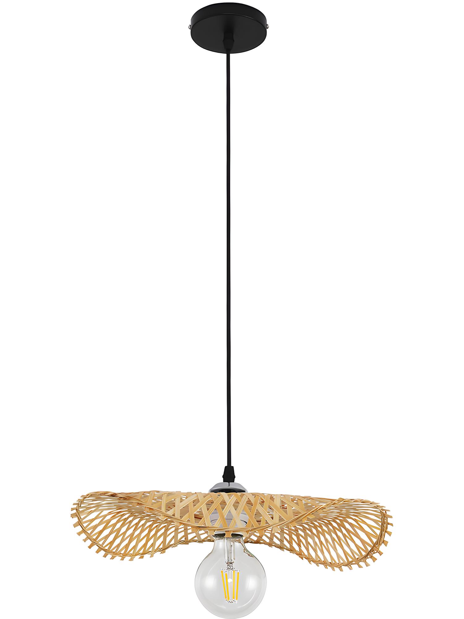 Lustre De Plafond En Bambou Suspension De Style Boho Bali Noila