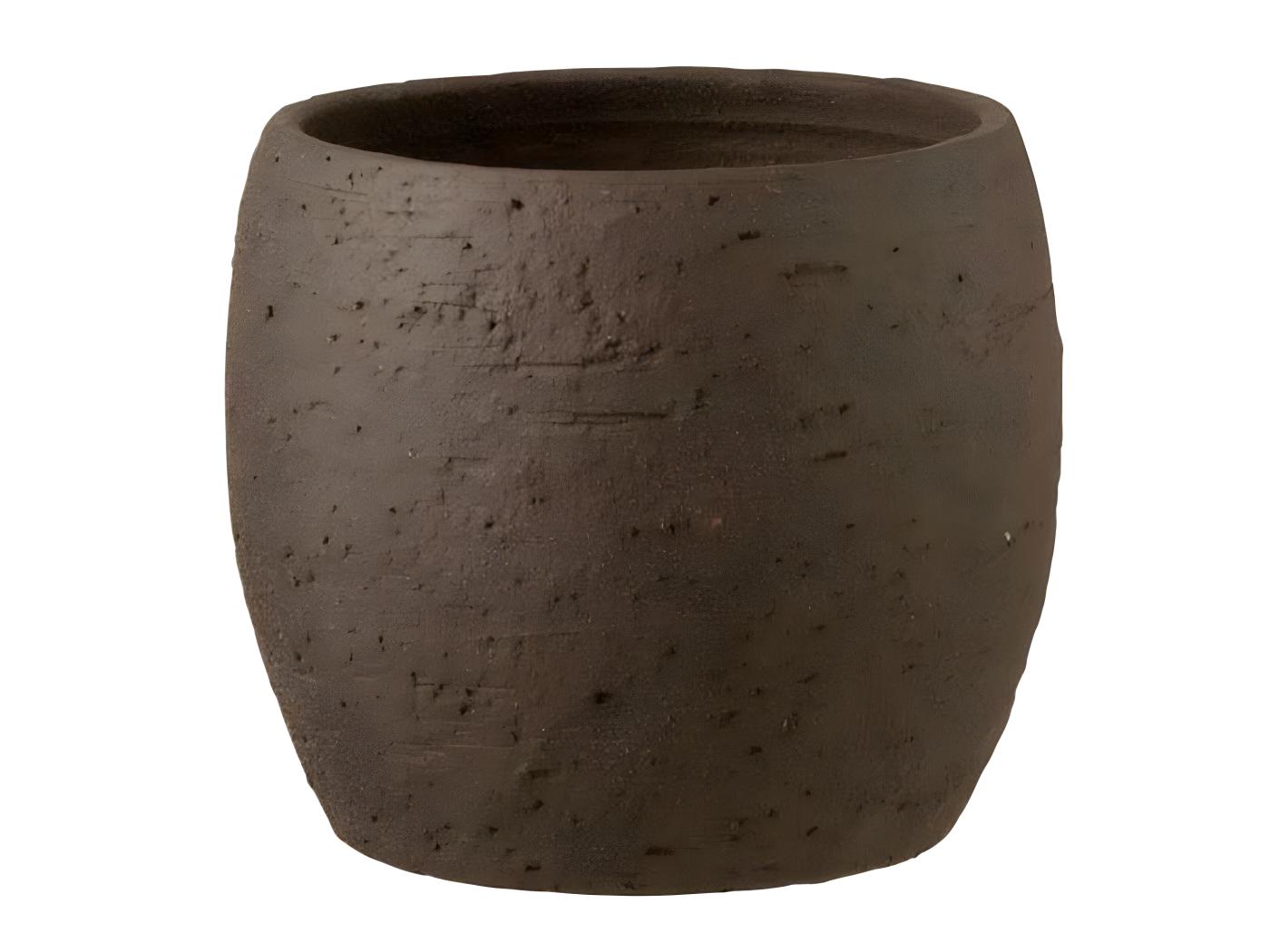 Cache Pot en Céramique Enya 24cm Marron