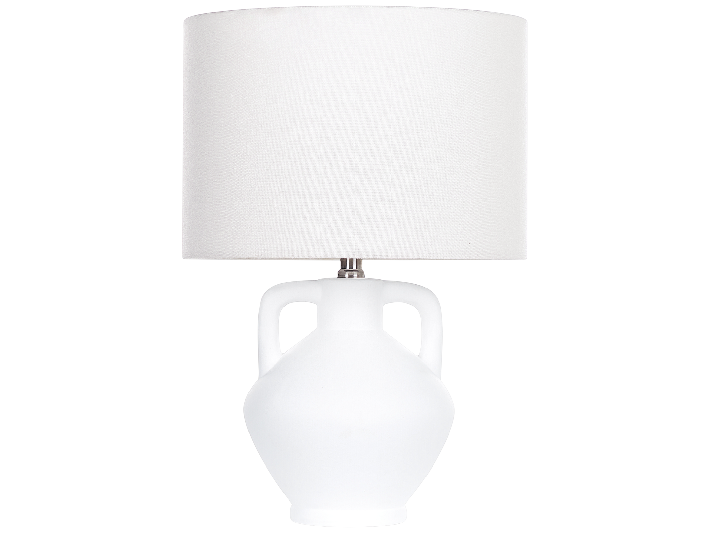 Lampada Da Tavolo Ceramica Bianco Cm Labrada