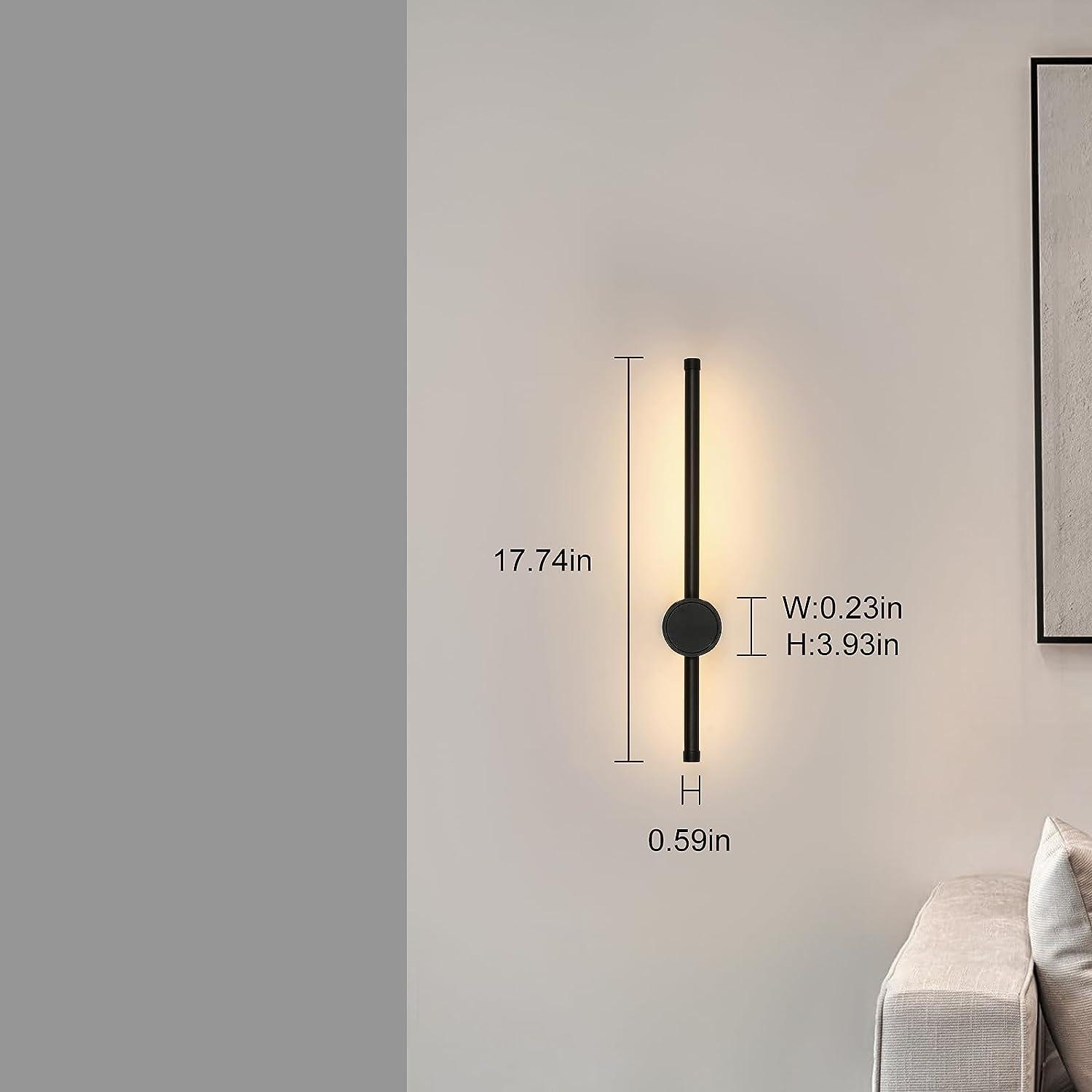 Applique Murale Led Moderne Forme De Ligne Lampe Murale Rotative