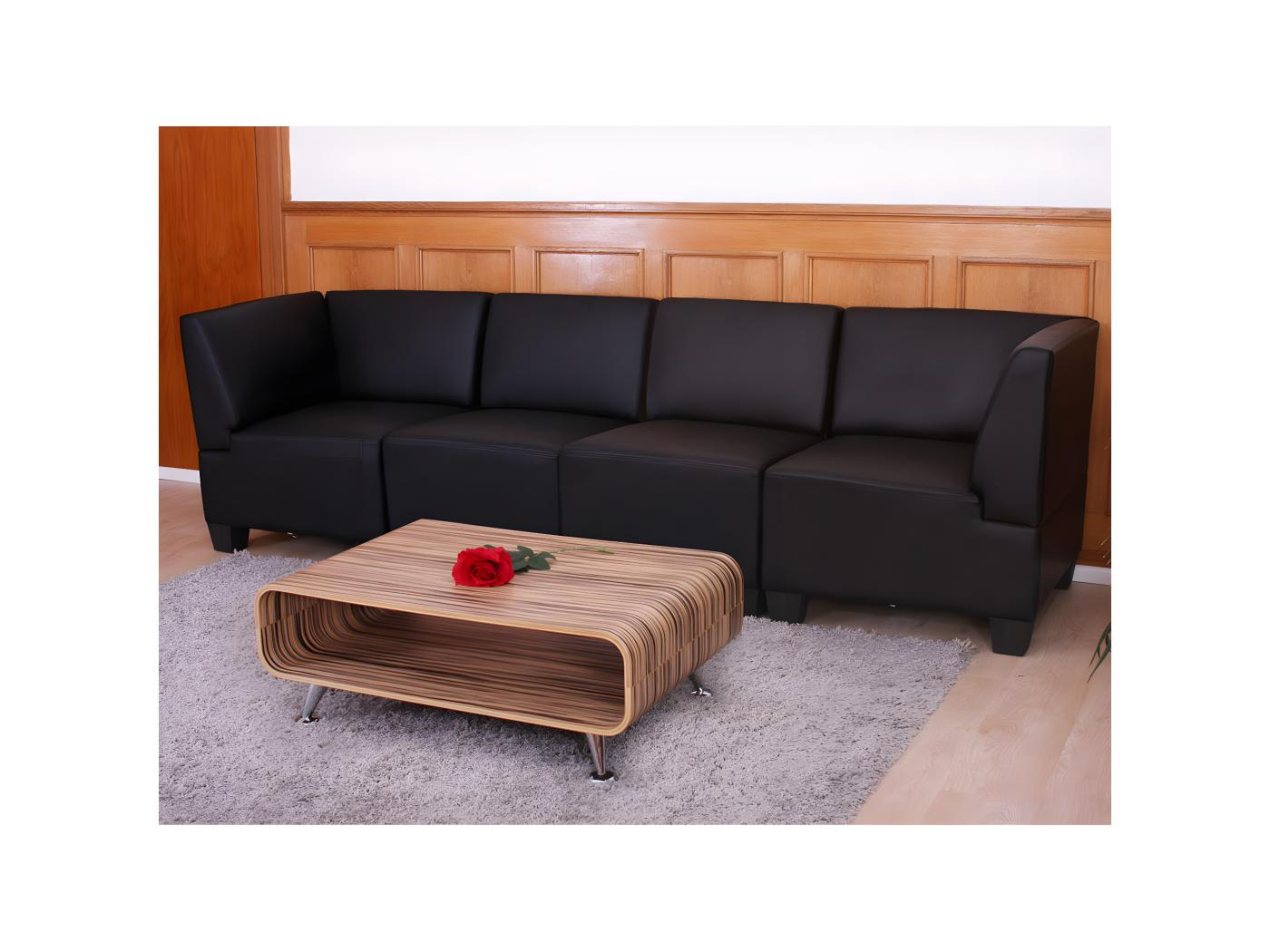 Salotto Modulare Componibile Lounge Moderno Lione N71 Ecopelle Divano 4