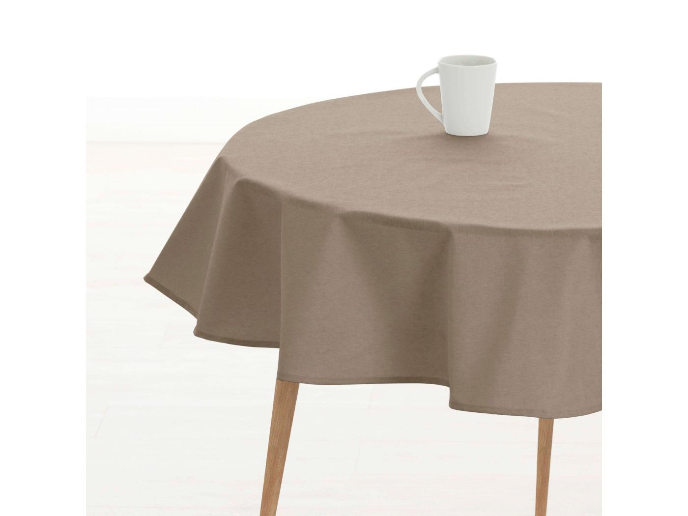 Nappe Ronde Enduite Anti Taches Lisse Diam Tre Cm