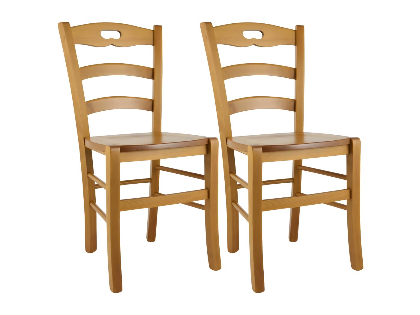 Suzy Lot De Chaises Teint Ch Ne Et Assises En Bois