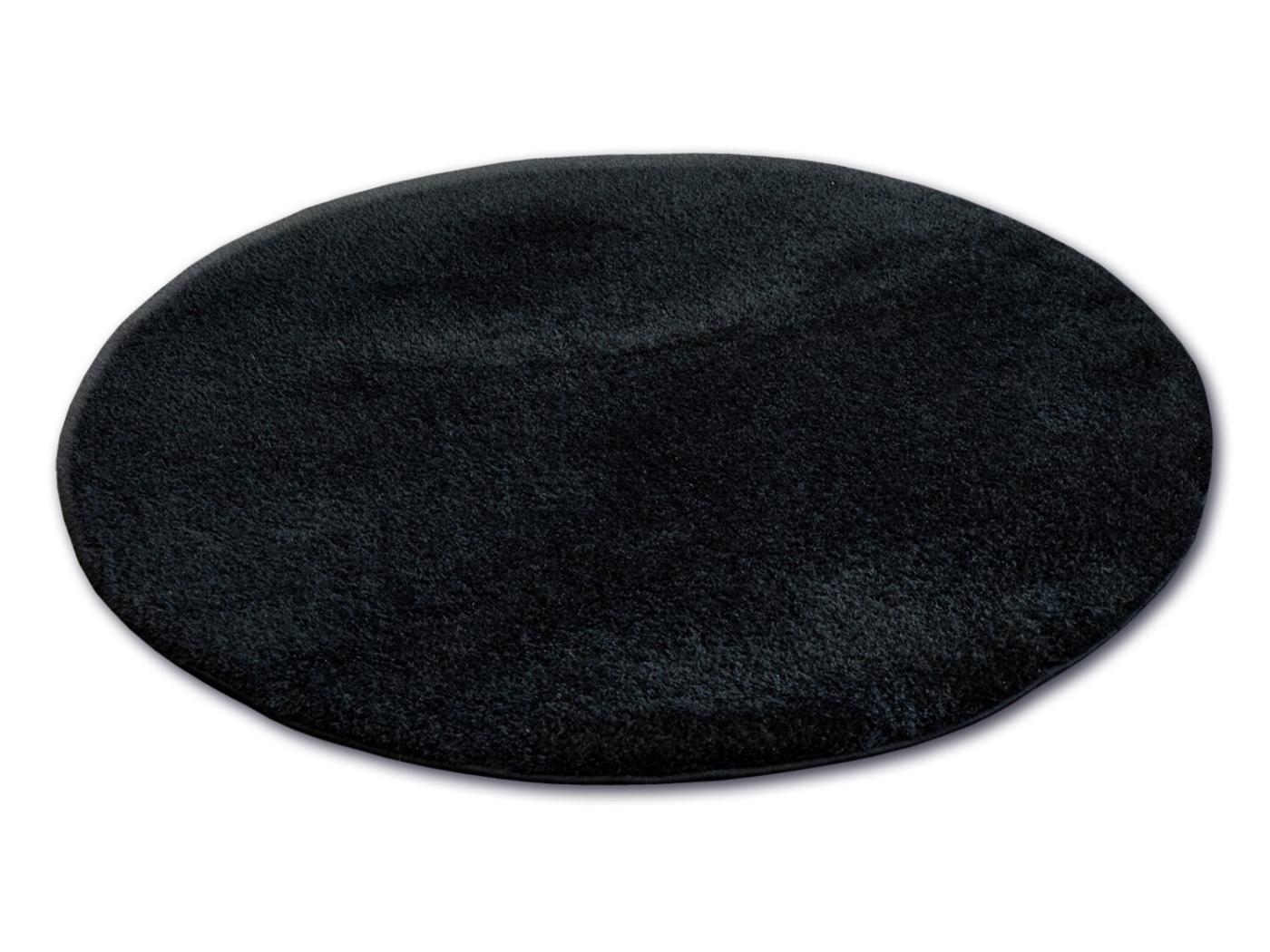 Tappeto Cerchio SHAGGY MICRO Nero Cercle 100 Cm