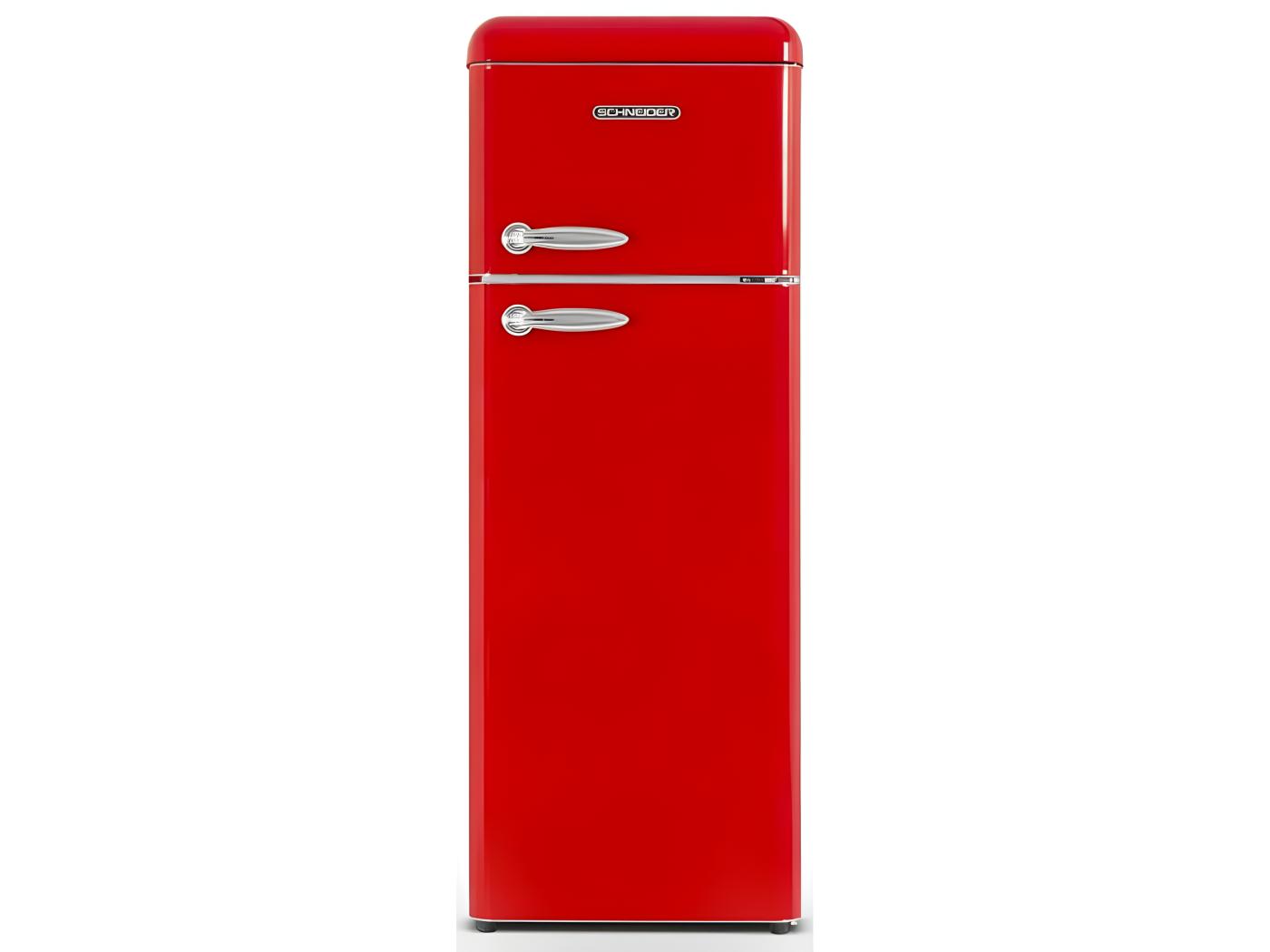 Réfrigérateurs 2 portes 206L Froid Statique SCHNEIDER 54 5cm E SCDD 208 VR