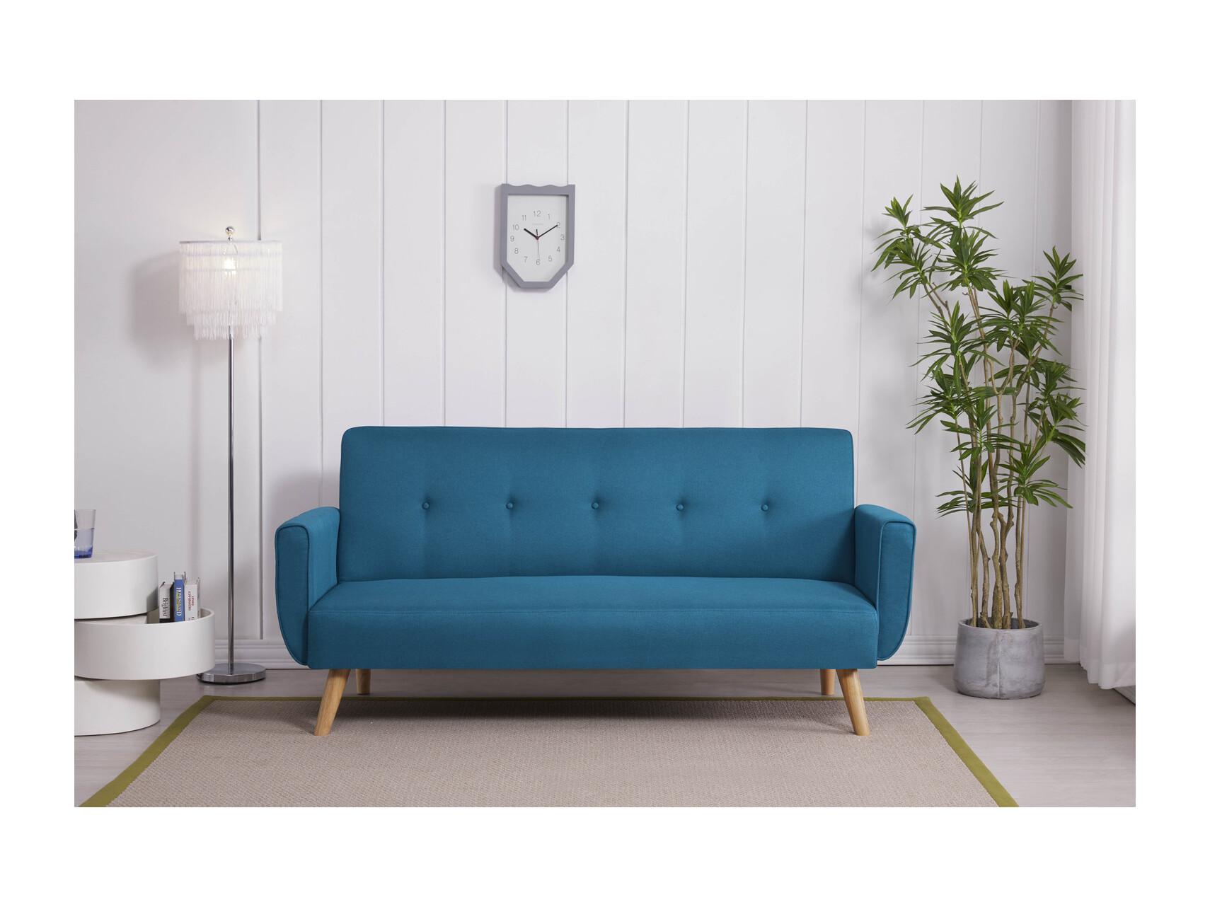 Malmo Canap Scandinave Convertible Places Bleu Canard