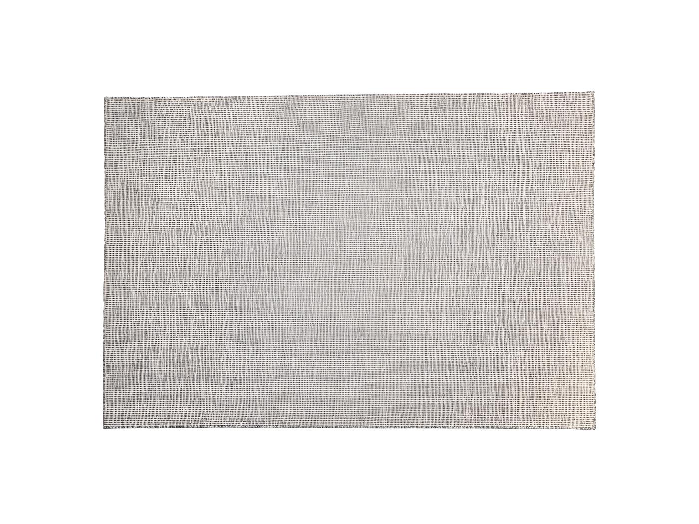 QUENTIN Tapis rect 200x290cm en laine tissée couleur blanc gris chiné