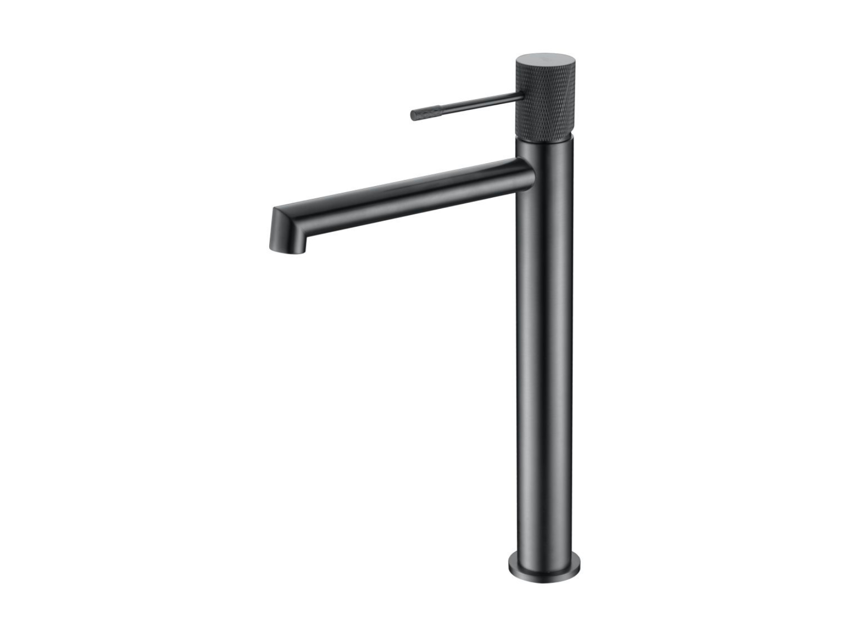 Robinet Mitigeur de Lavabo anti calcaire Haut Black Gun Métal IMEX by