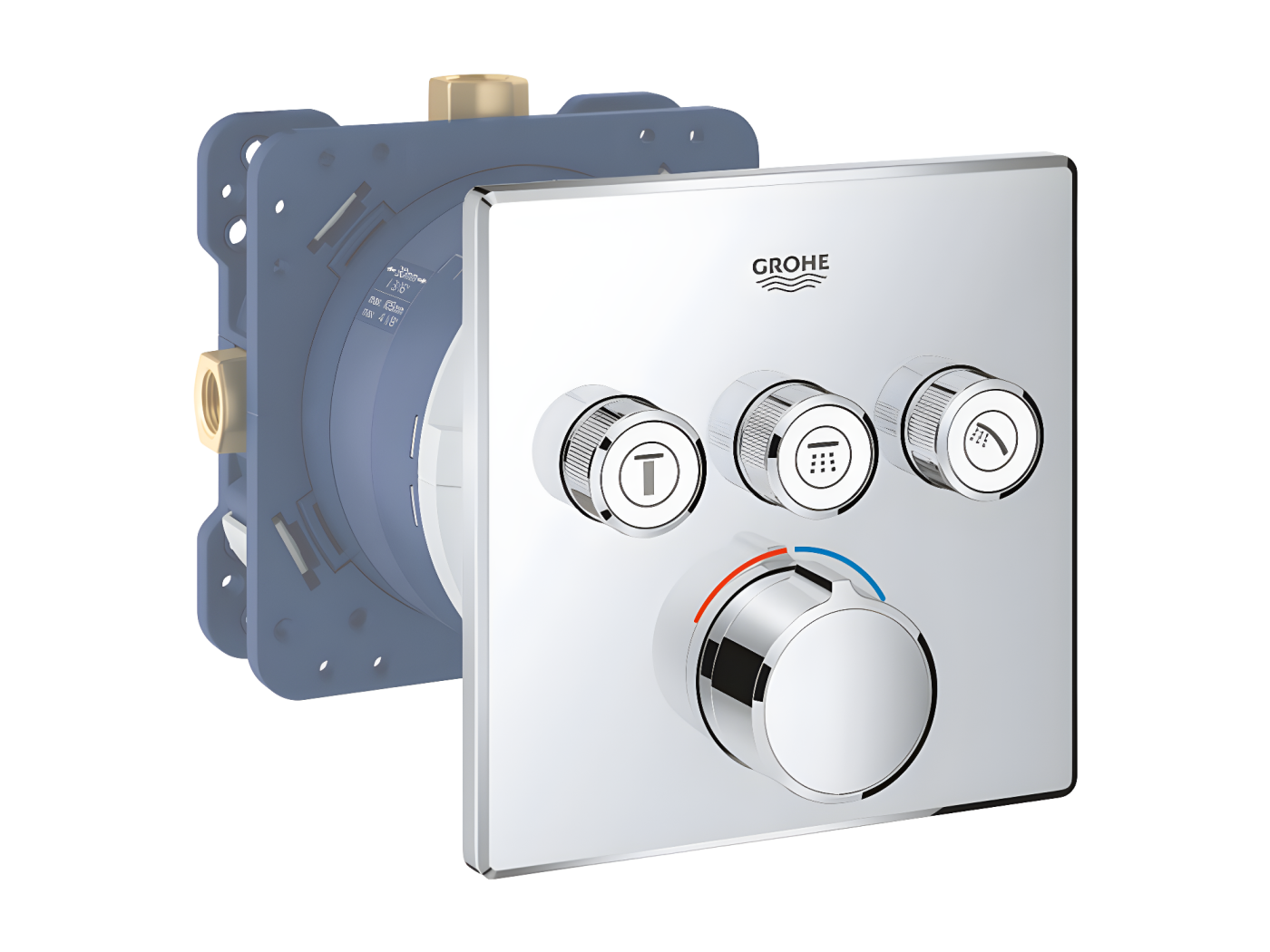 Grohe Mitigeur Douche Encastrable Grohtherm Avec Smartcontrol 3