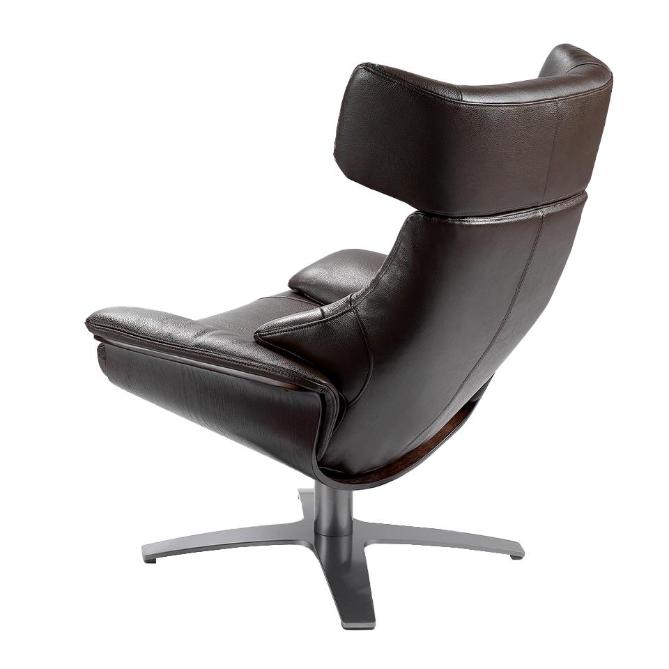 Angel Cerda Fauteuil Pivotant Rembourr En Cuir Avec M Canisme Relax