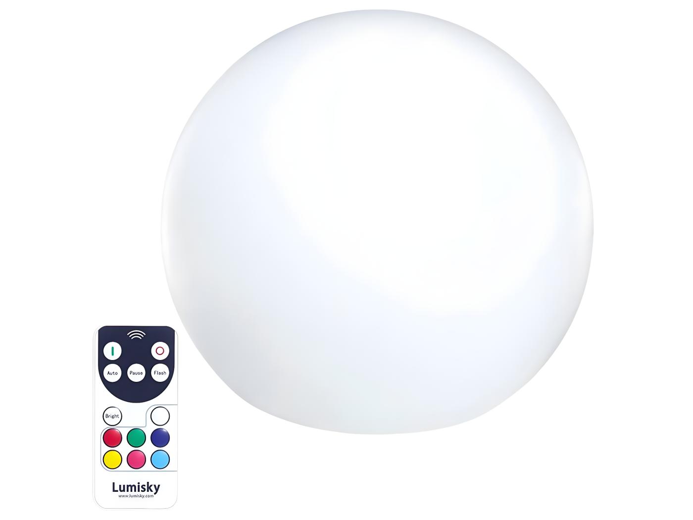 Boule Lumineuse Sans Fil Flottante Led Multicolore Dimmable Bobby Cm