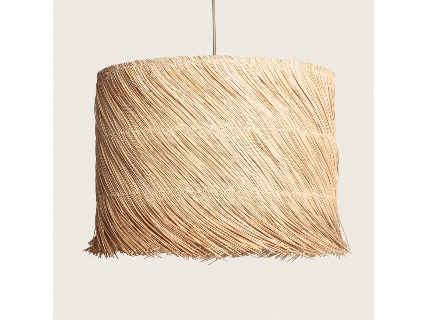 Lampada A Sospensione Fibre Naturali Tongio Naturale