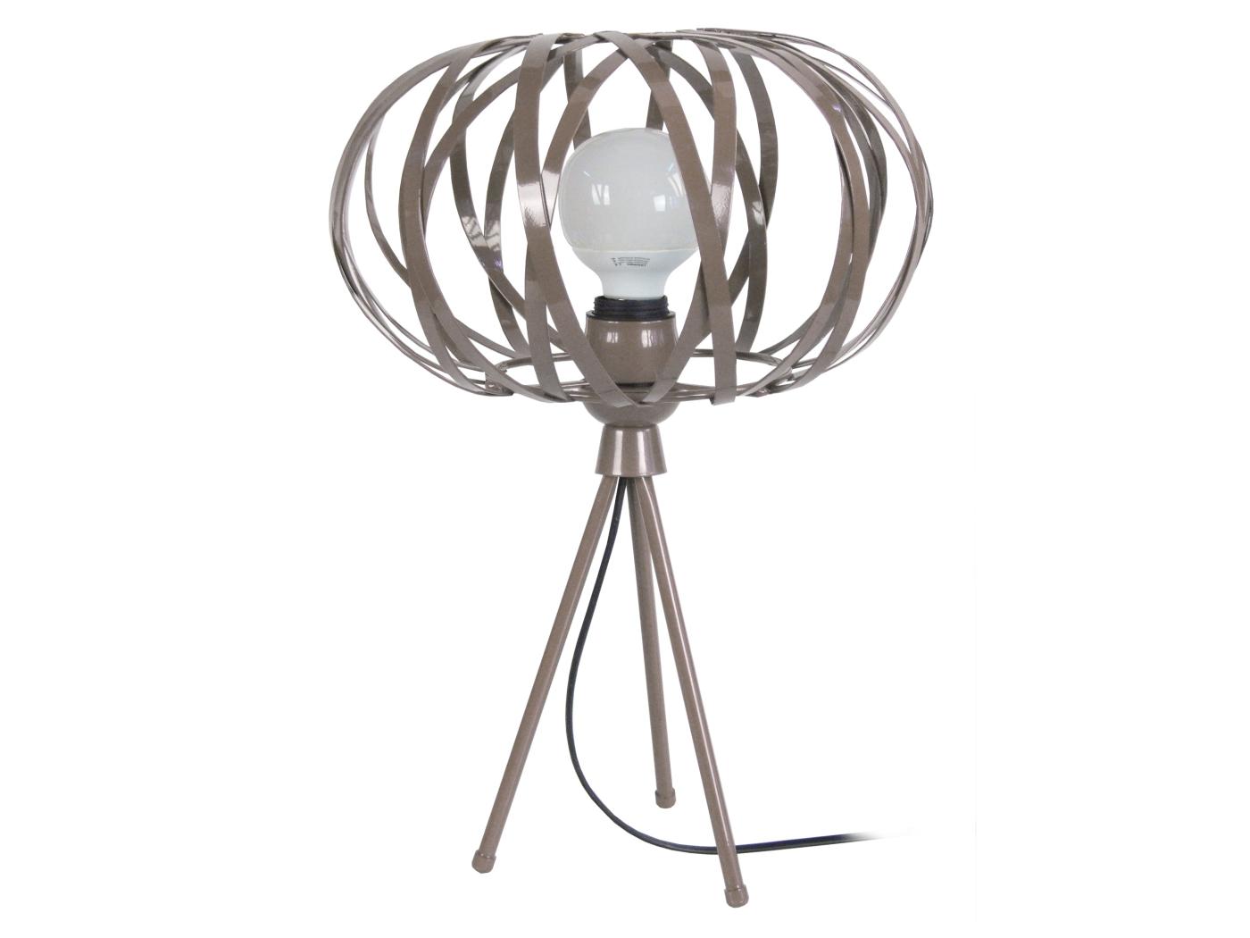 Citrouille Lampe A Poser Ronde M Tal Taupe