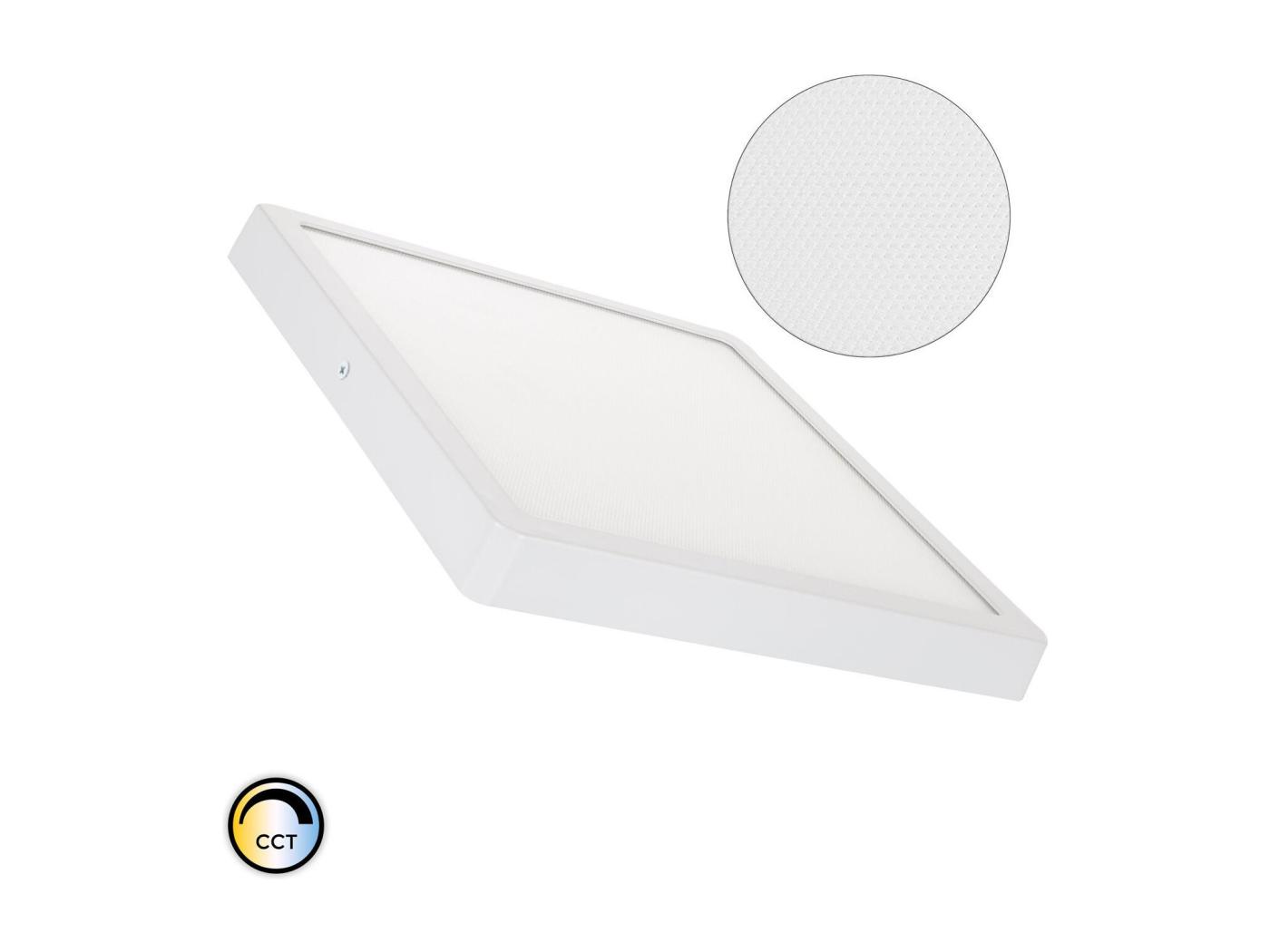 Plafoniera Led W Quadrata Superslim Cri Microprismatica Cct