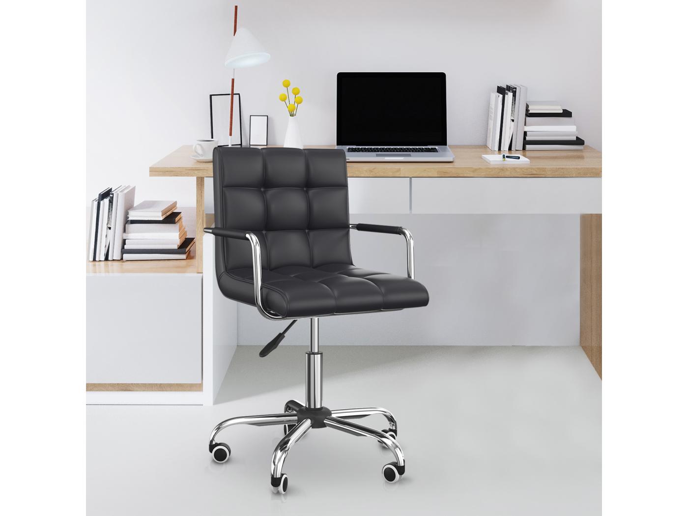 HOMCOM Chaise de bureau fauteuil manager pivotant hauteur réglable