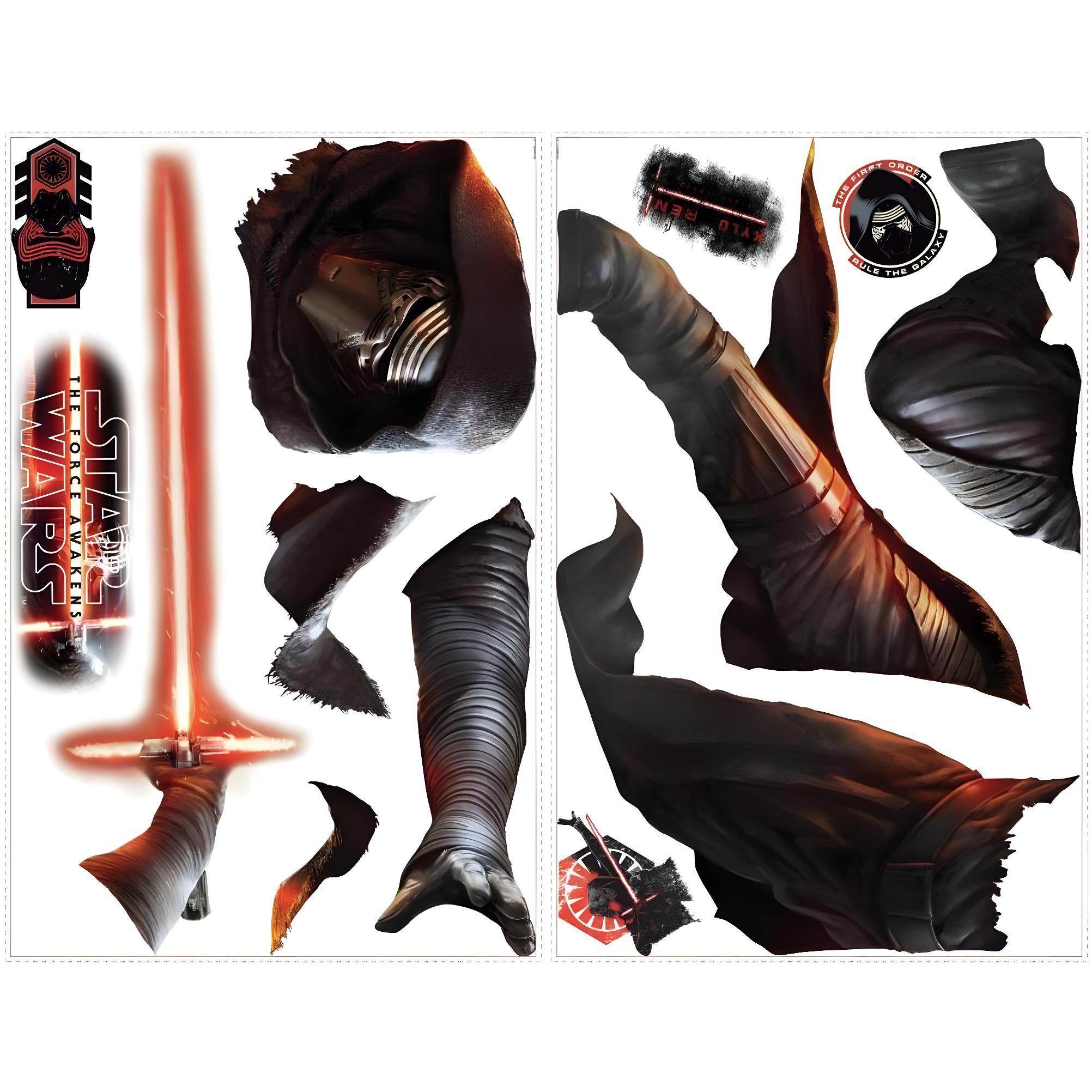 STAR WARS EP VII KYLO REN Stickers repositionnables géants Kylo Ren