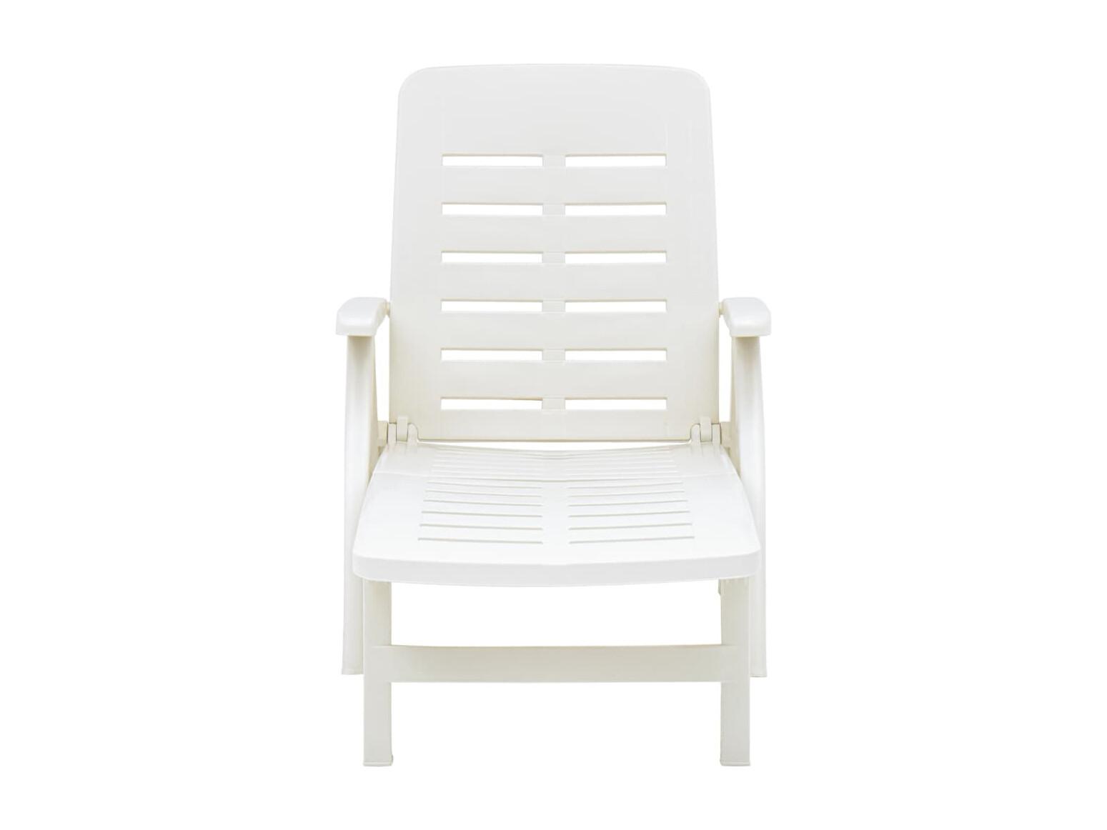 Chaise Longue Pliable Plastique Blanc