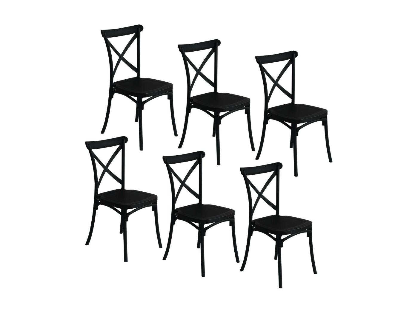 Pack Chaises Restauration Empilables Caroline X X Cm House