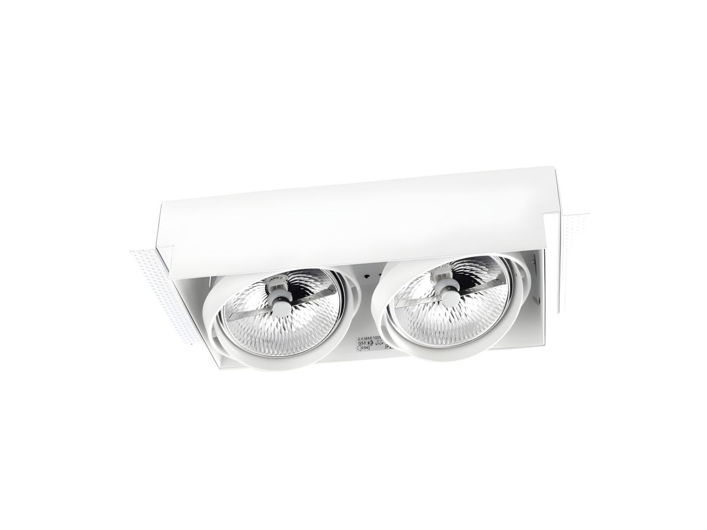 Downlight Multidir Double Led Mm Trimless W Noir Ip