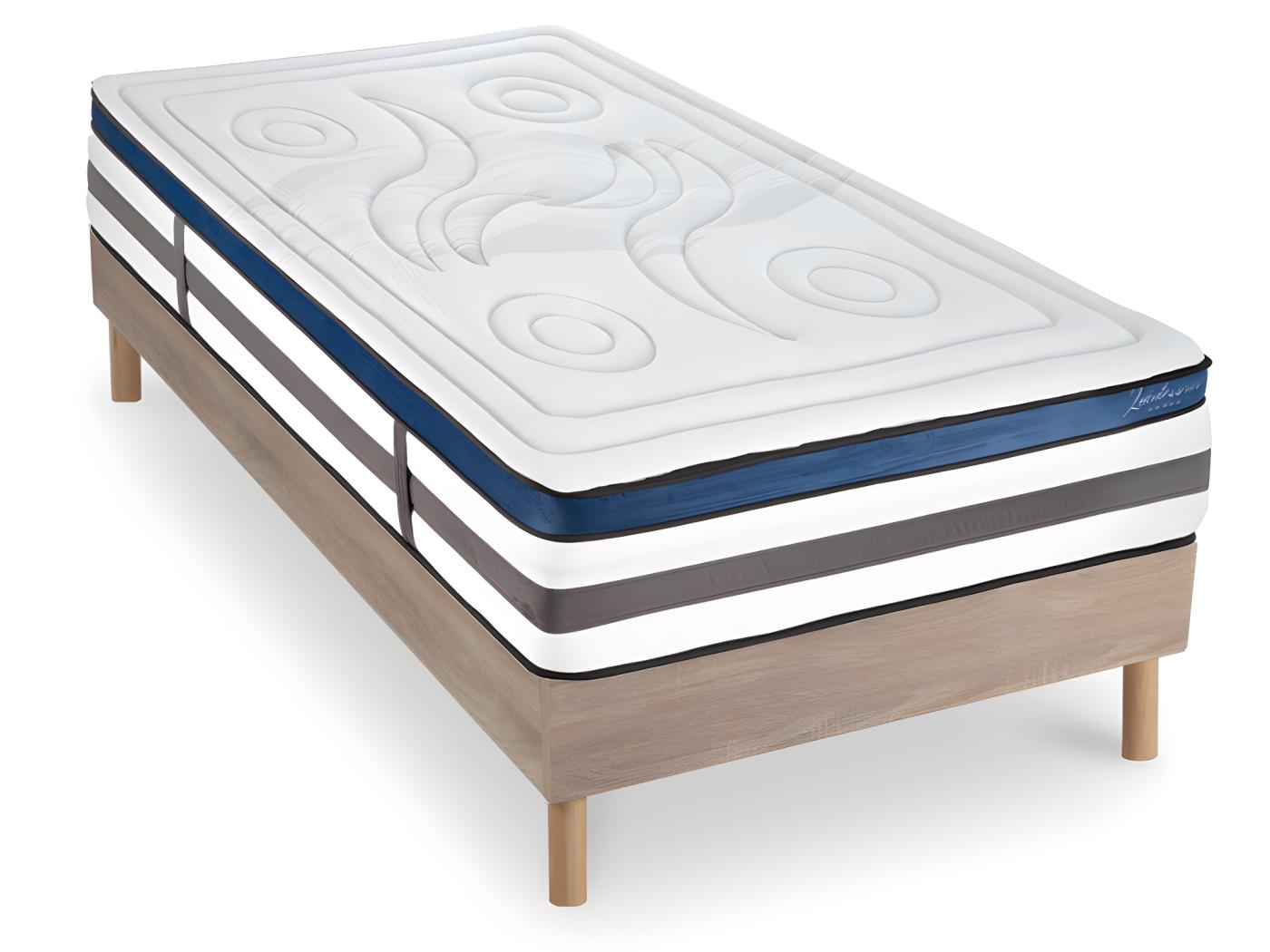 Ensemble Matelas Quintessence Mousse HD Accueil Mémoire Cocooning 30cm