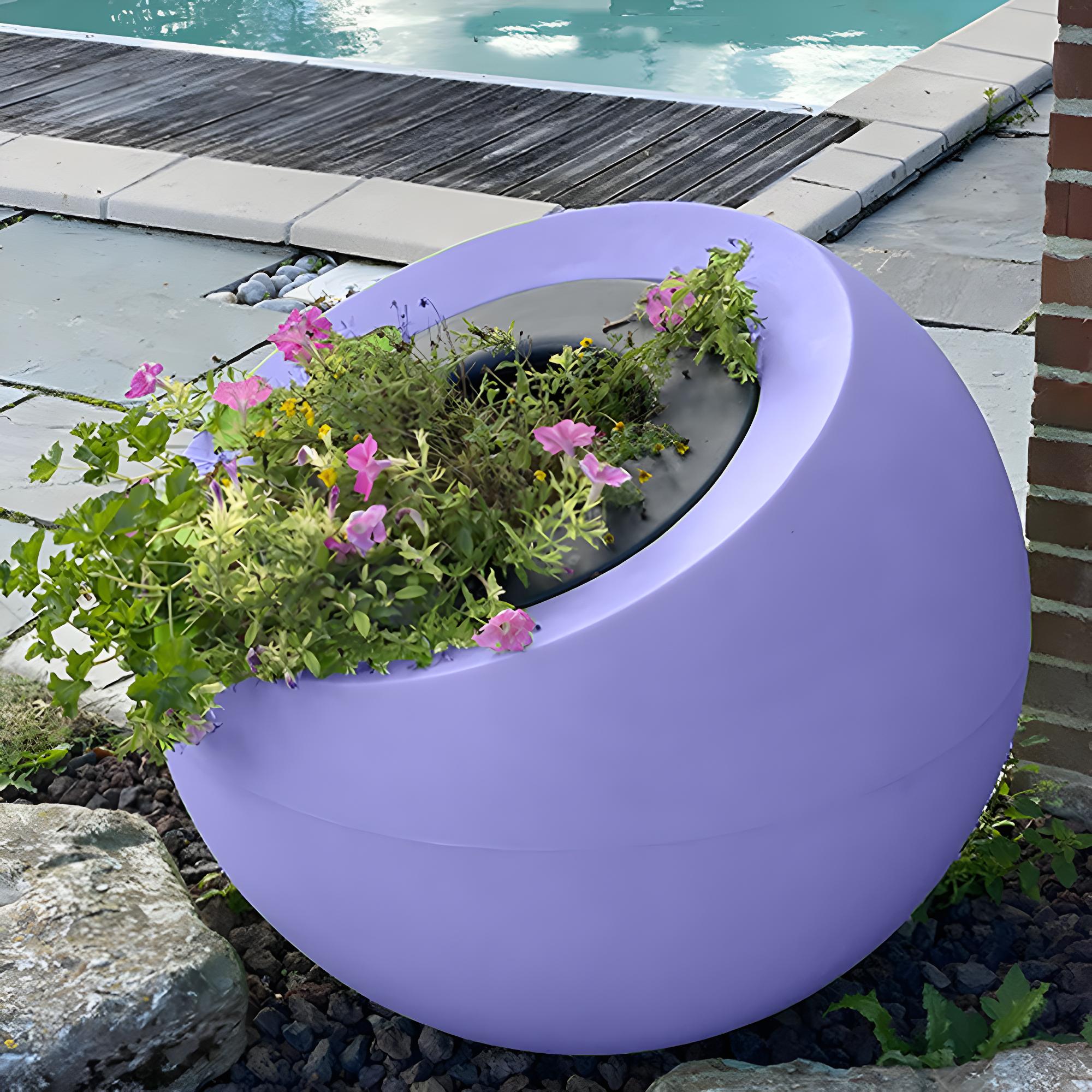 Pot De Fleurs Rond Spherique Xxl Dolce Vita 300l