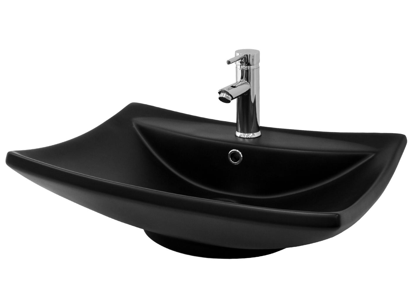 Lavabo De Cer Mica Negro Mate Sobre Encimera Fregadero Ml Design