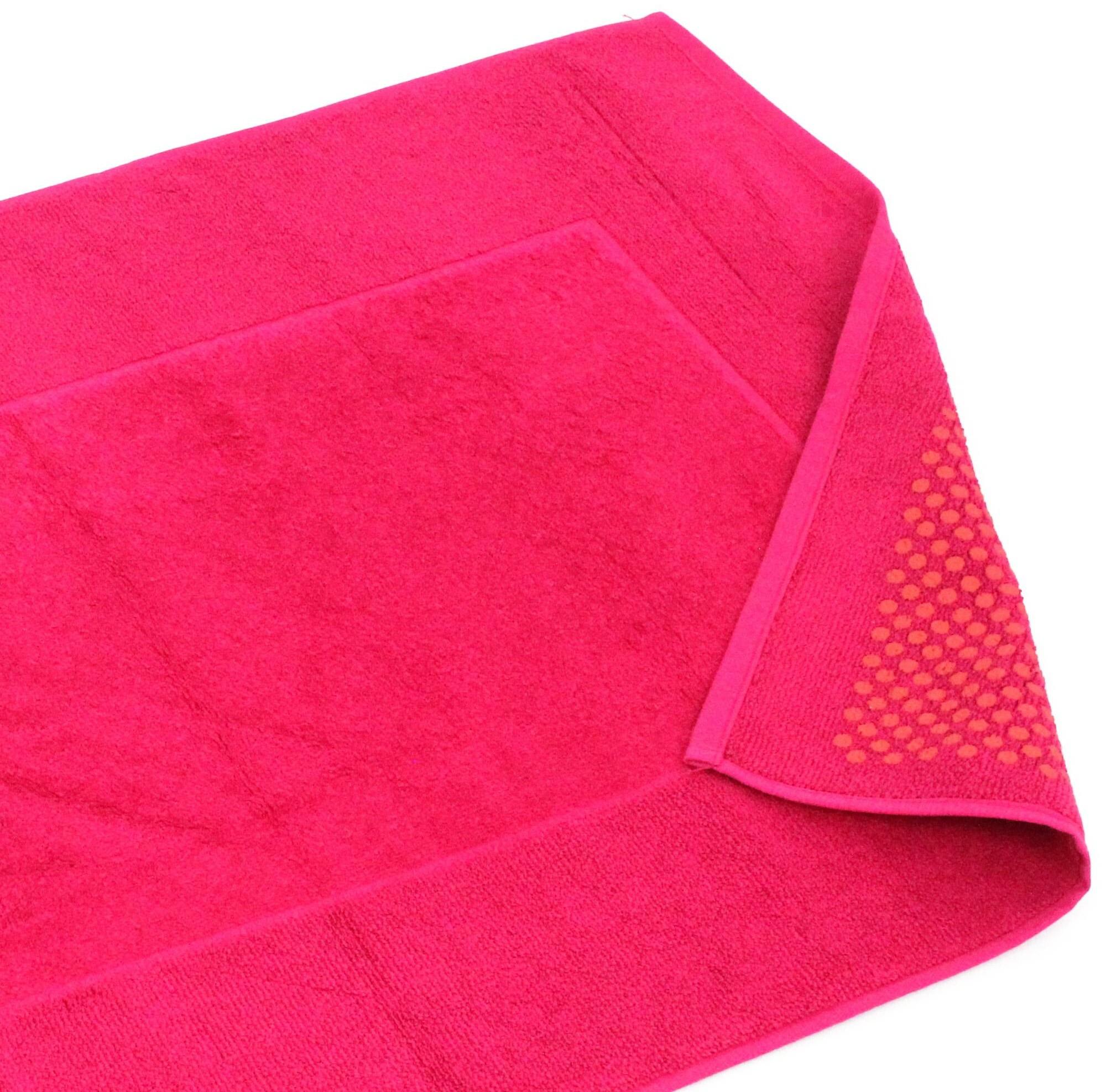 Tapis de bain antidérapant 60x90 cm velours PRESTIGE rose Fuschia