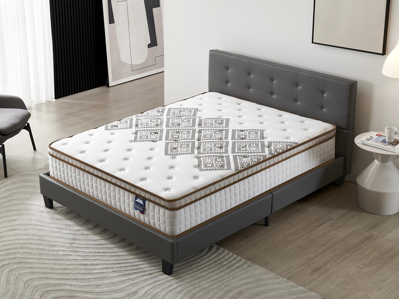 Ensemble Matelas Lit Avec T Te De Lit X Cm Essem Cm D