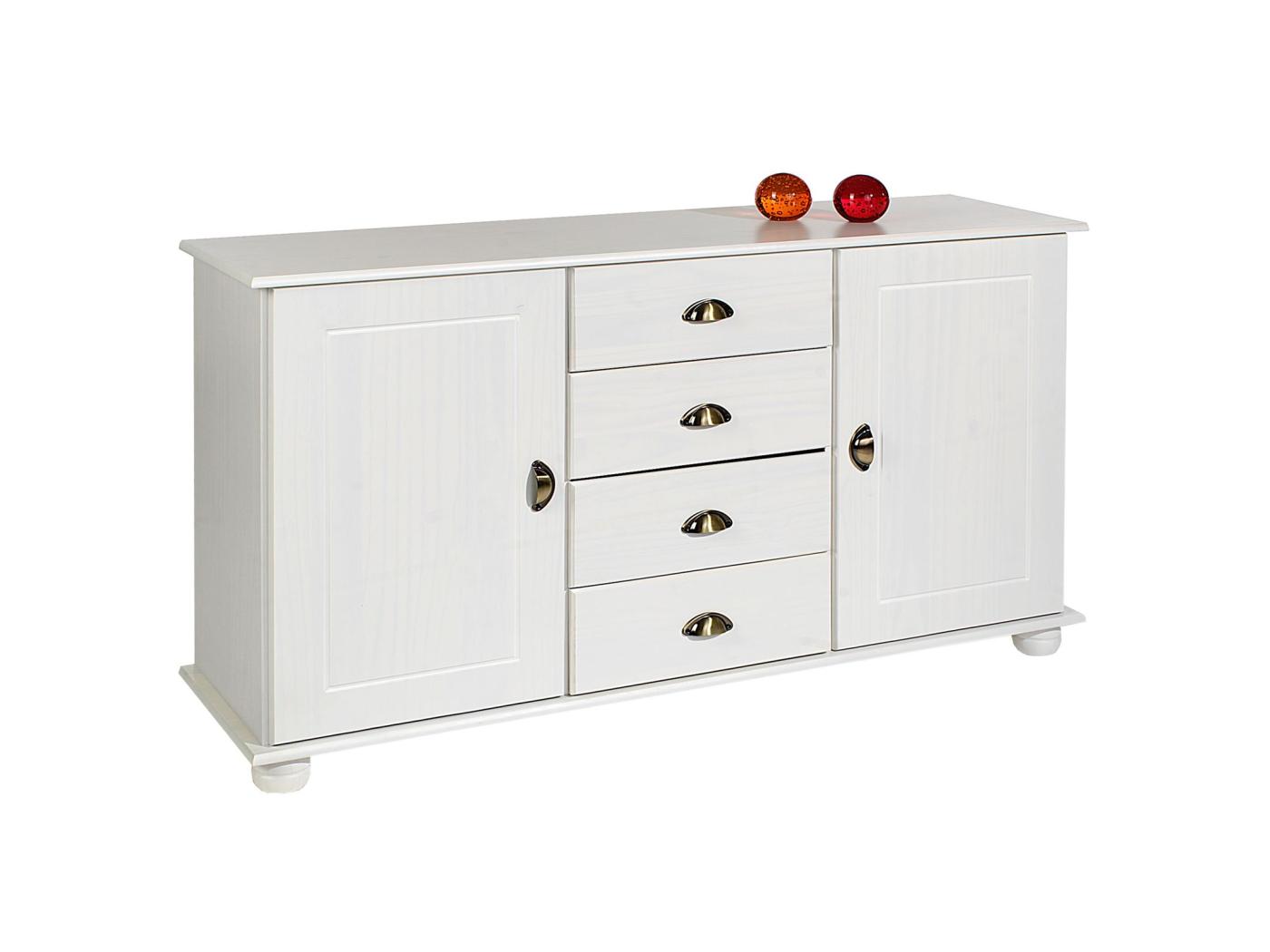 Buffet COLMAR Commode Bahut Vaisselier Meuble Bas Rangement Avec 4