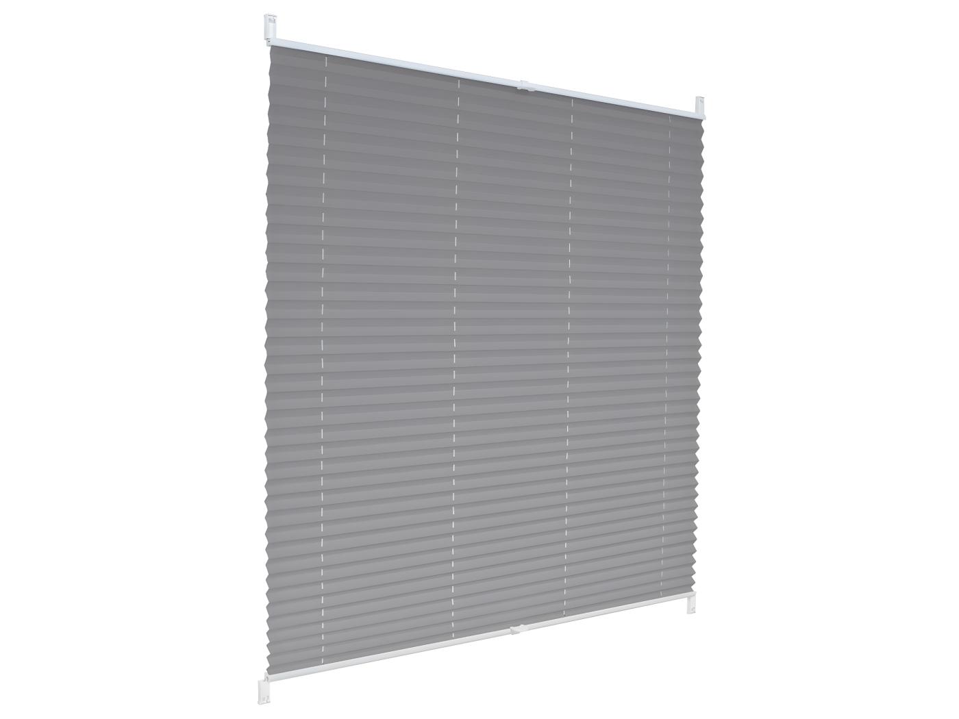 Estores Plisados 55 X 150 Cm Gris Con Klemmfix Sin Taladro ECD Germany