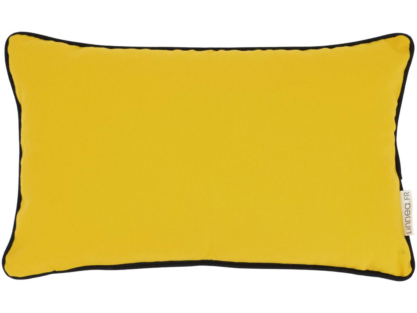 Housse De Coussin X Cm Montsegur Jaune Curcuma