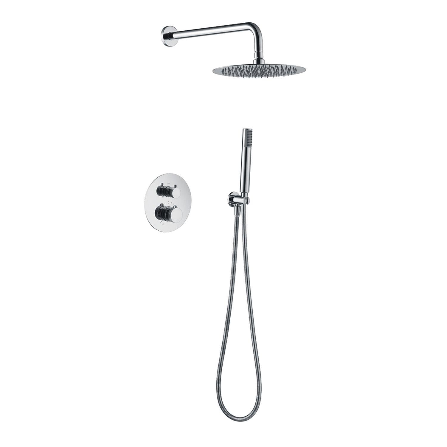 Ensemble de douche encastré Thermostatique IMEX LINE GTQ038 Chrome