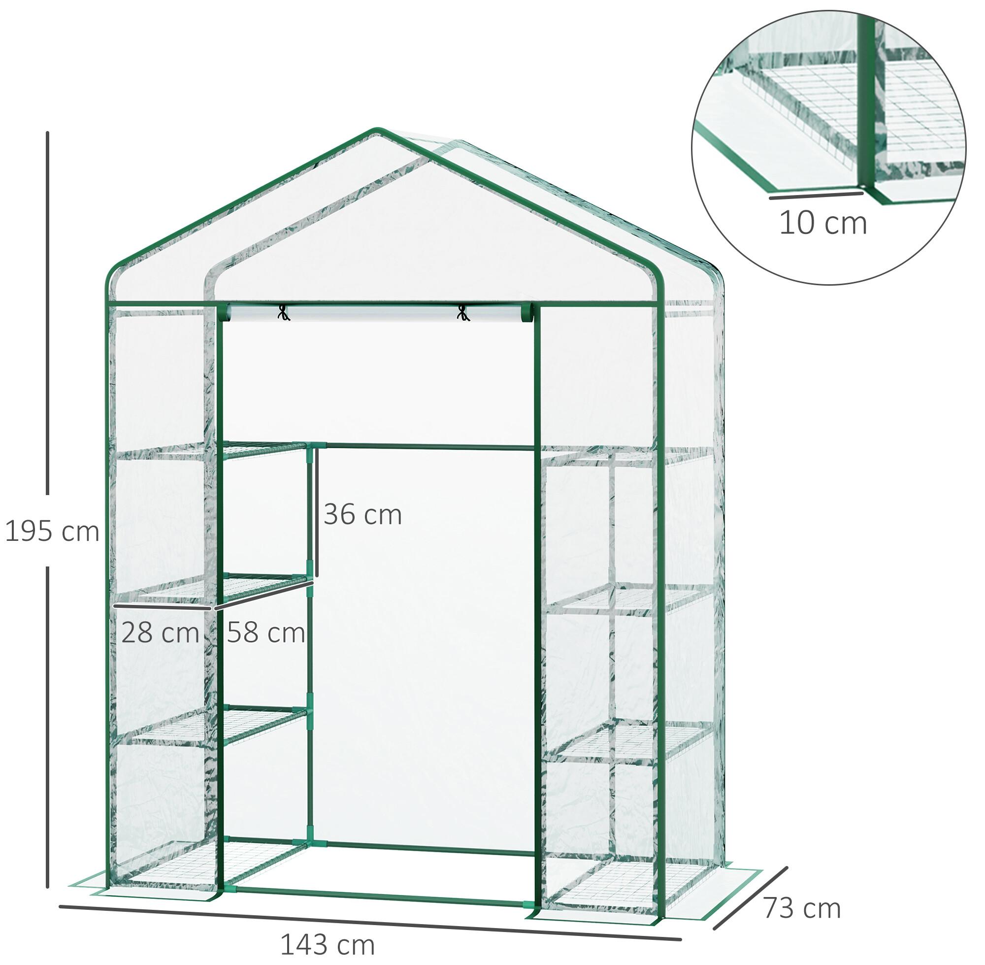 Serre De Jardin Balcon Terrasse Tag Res Dim L X L X H Cm