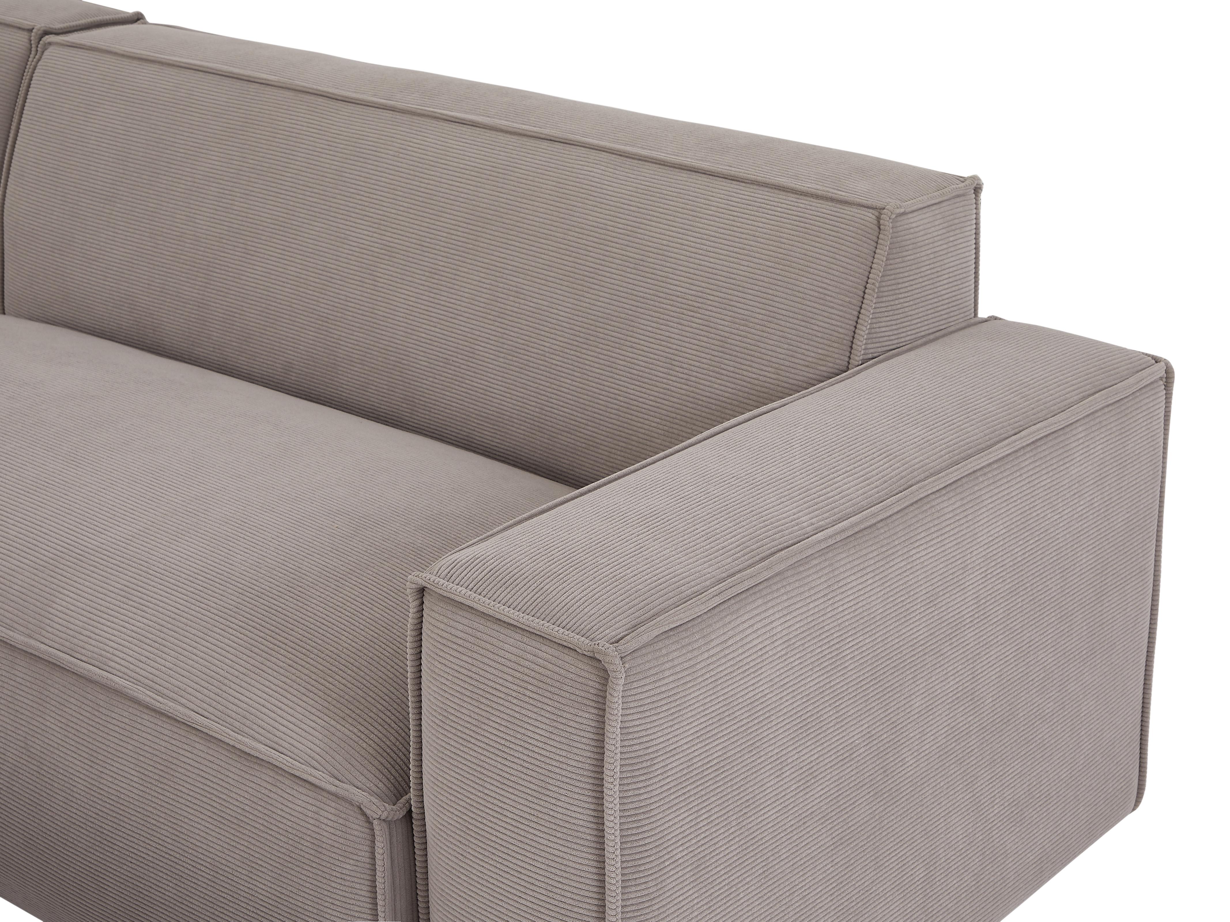 Gro Es Ecksofa Ecke Links Cord Grau Borore G Nstig Bequem